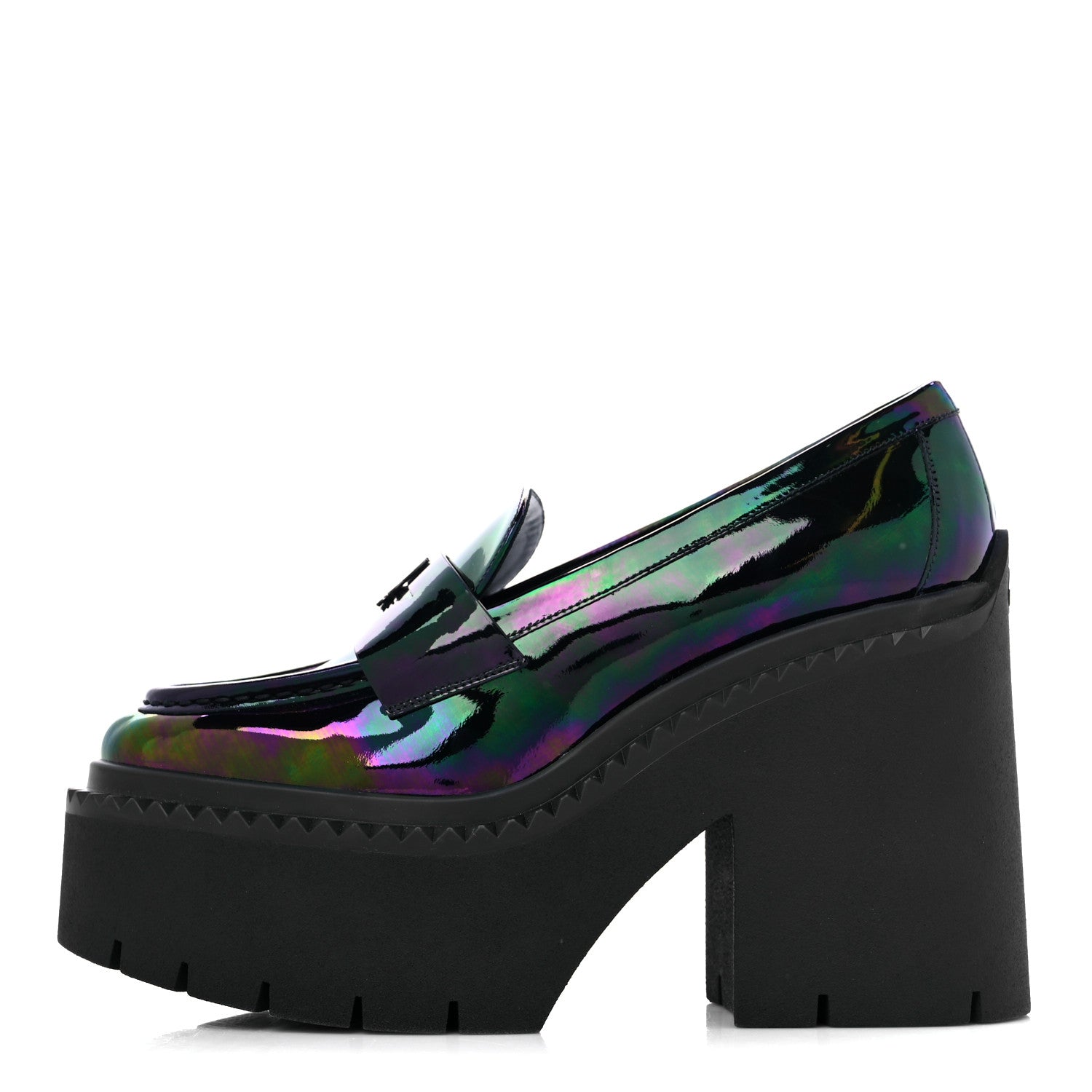 Jimmy Choo X SAILOR MOON Calfskin Luna 120 Loafers 40 Iridescent