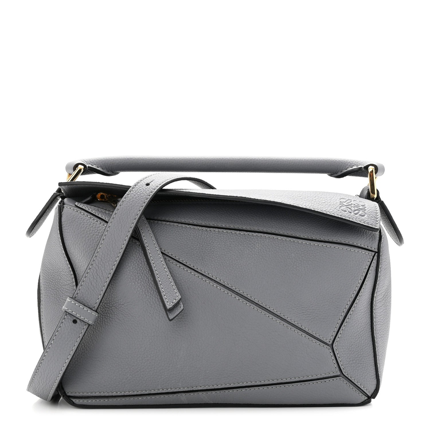 Loewe Calfskin Medium Puzzle Bag Grey 1 of 9