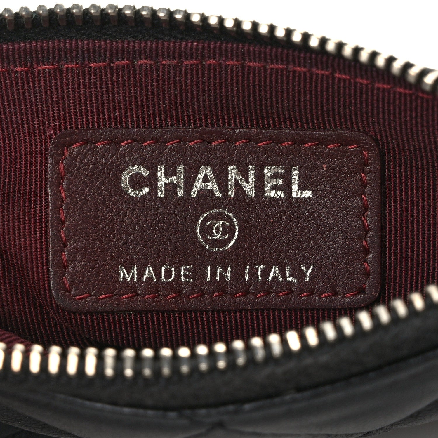 Chanel Lambskin Quilted Key Holder Case Black 5 of 8