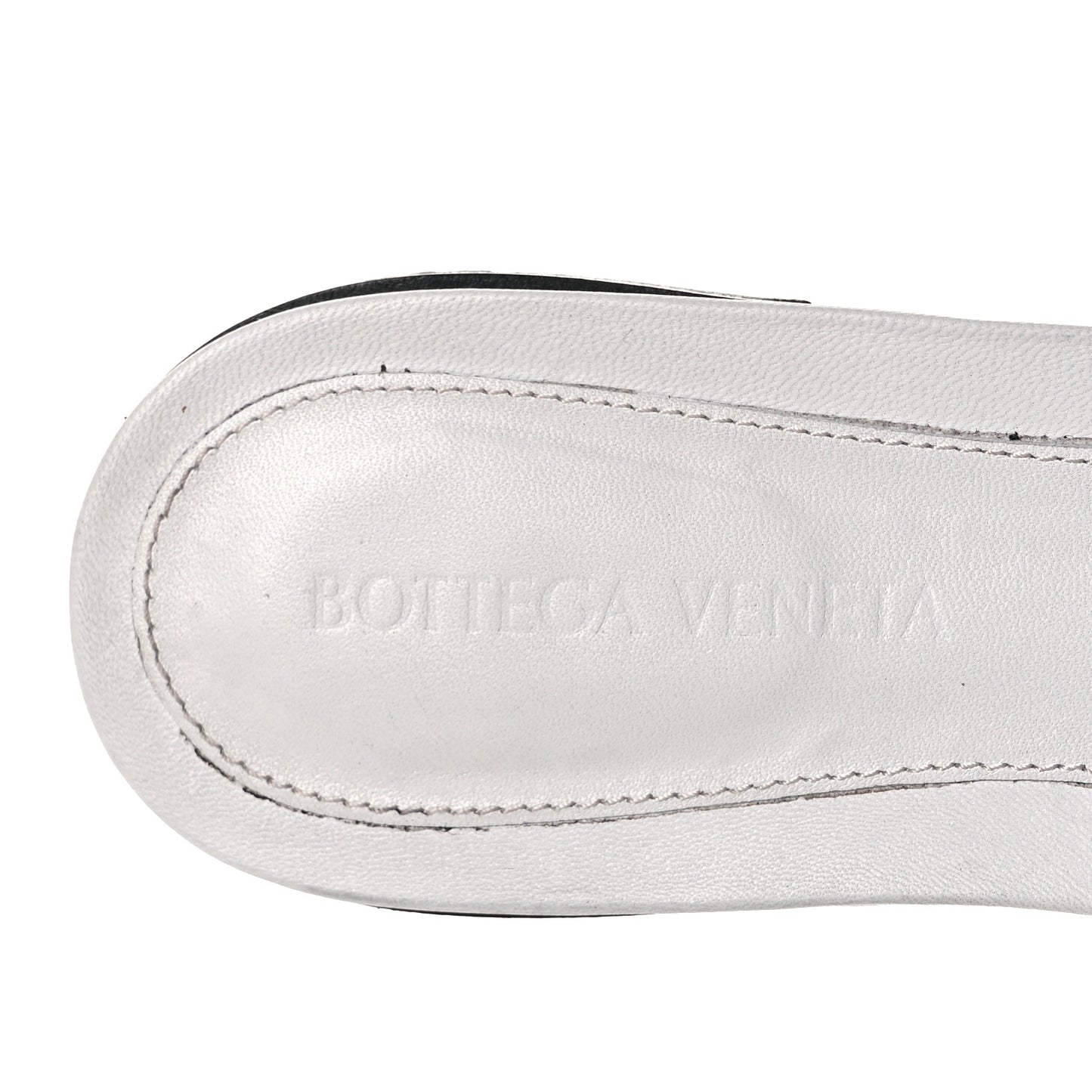 Nappa Matelasse Padded Flat Sandals 38 Optic White