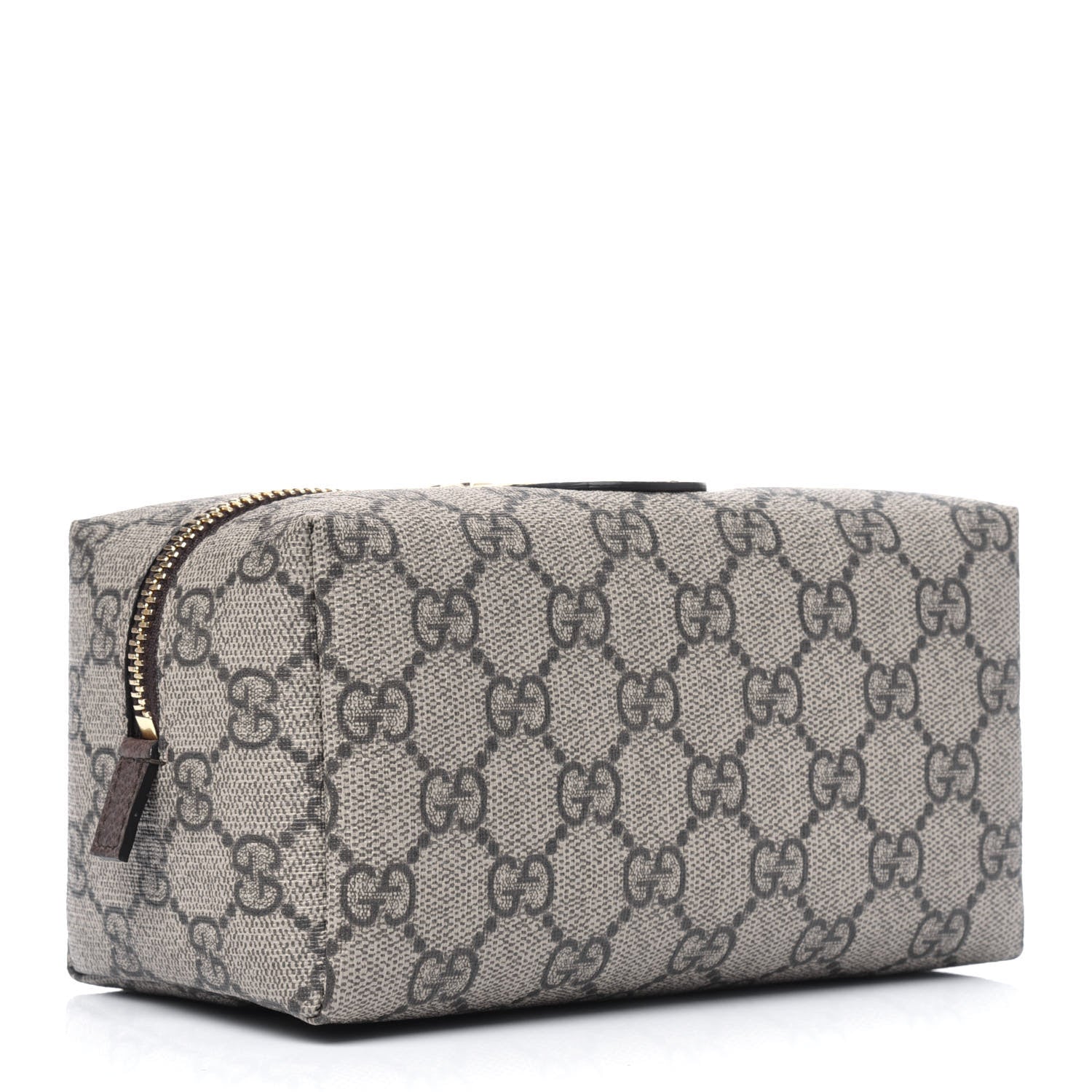 Gucci Soft GG Supreme Monogram Calfskin Medium Ophidia Cosmetic Case Beige Ebony New Acero 3 of 12