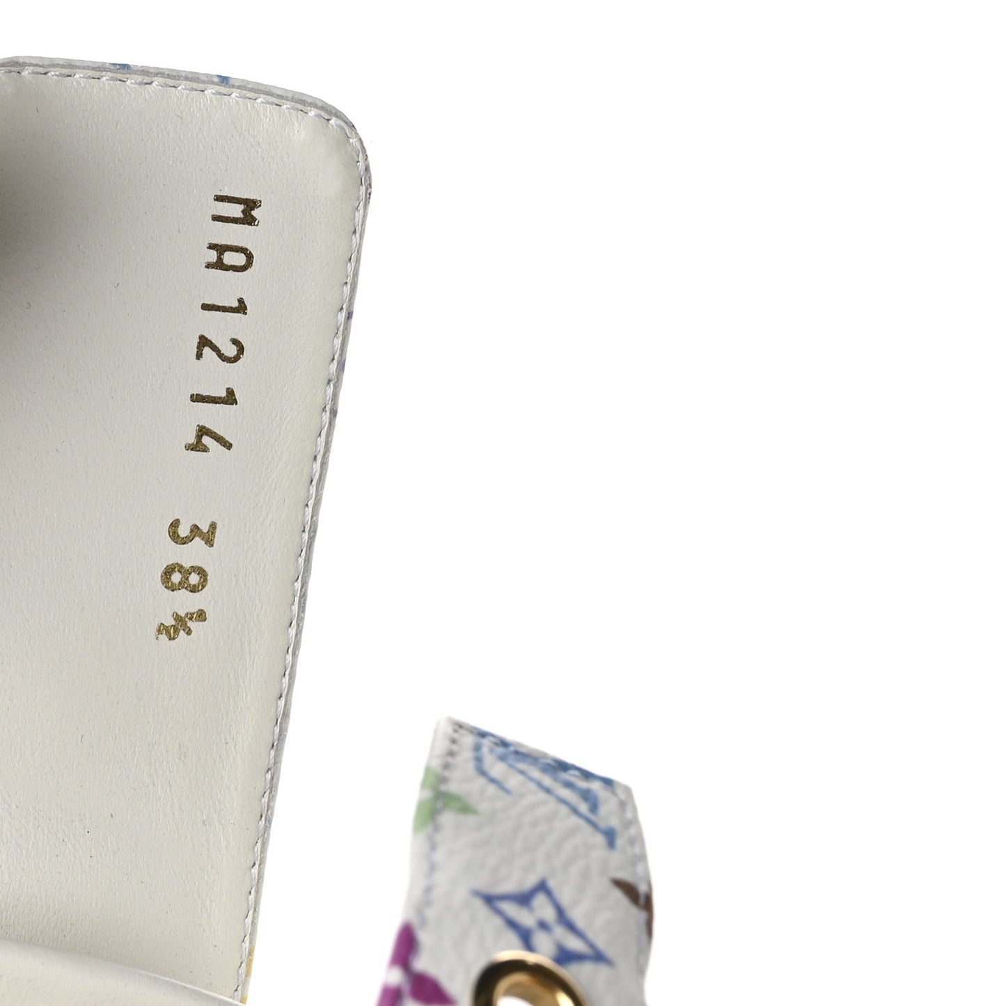 LV X TM Monogram Multicolor Bom Dia Comfort Mule Sandals 38.5 White
