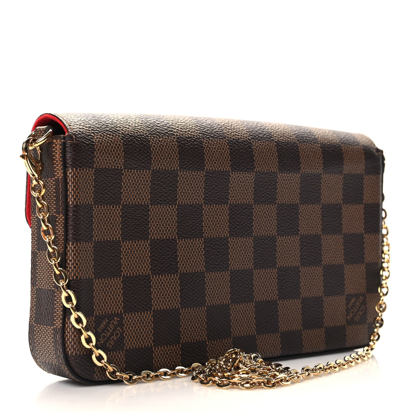 Damier Ebene Pochette Felicie Chain Wallet