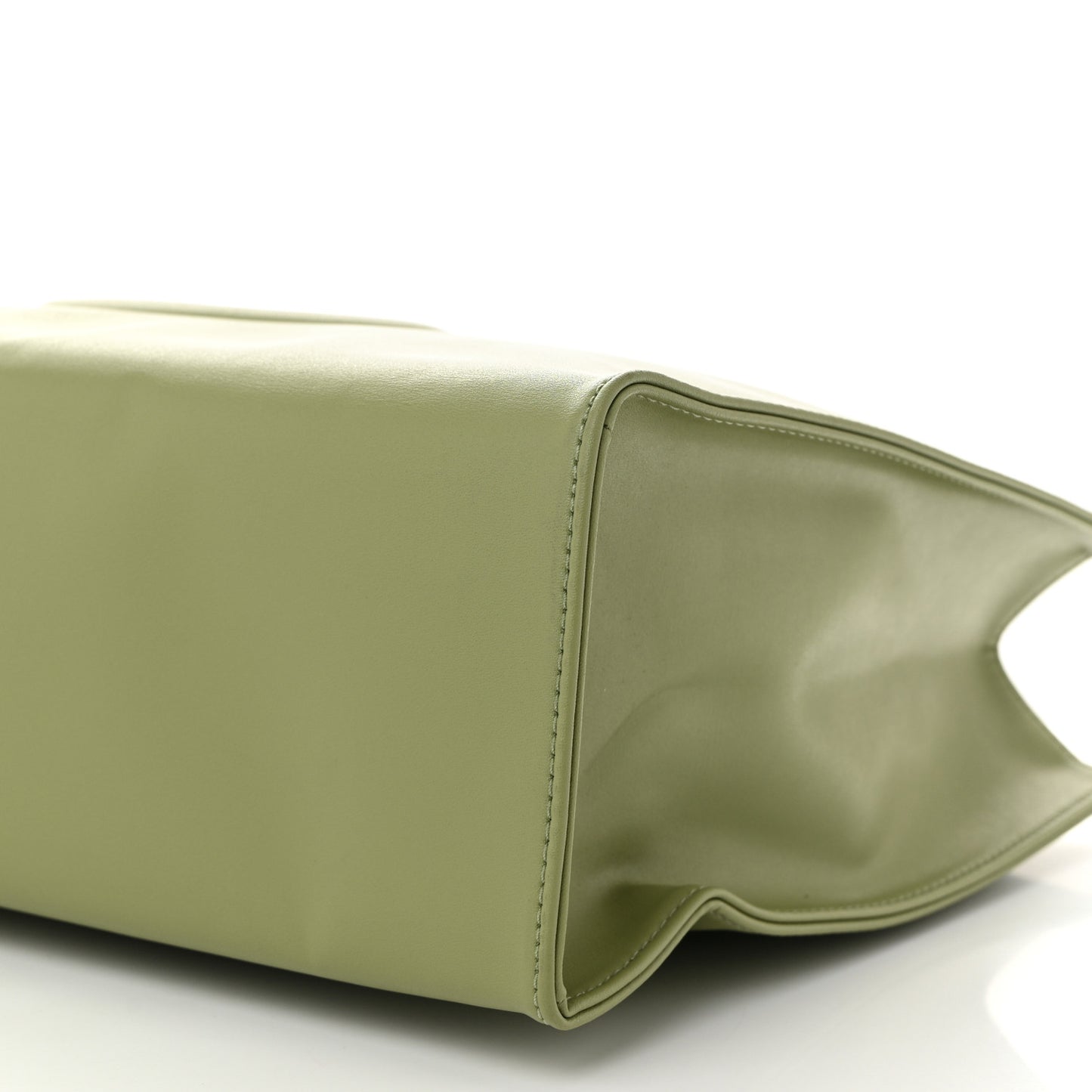 Vegan Leather Medium Shopping Bag Drab
