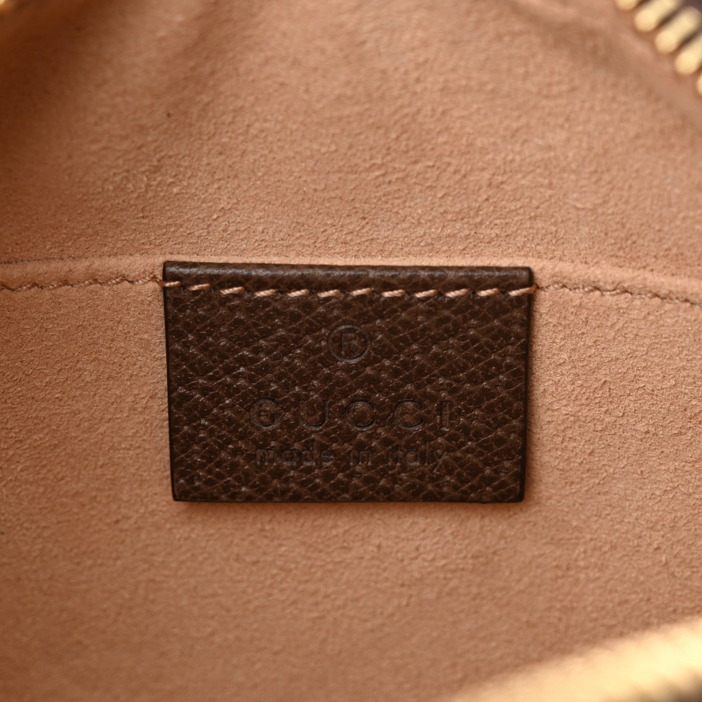 GG Supreme Monogram Web Mini Ophidia Shoulder Bag Brown