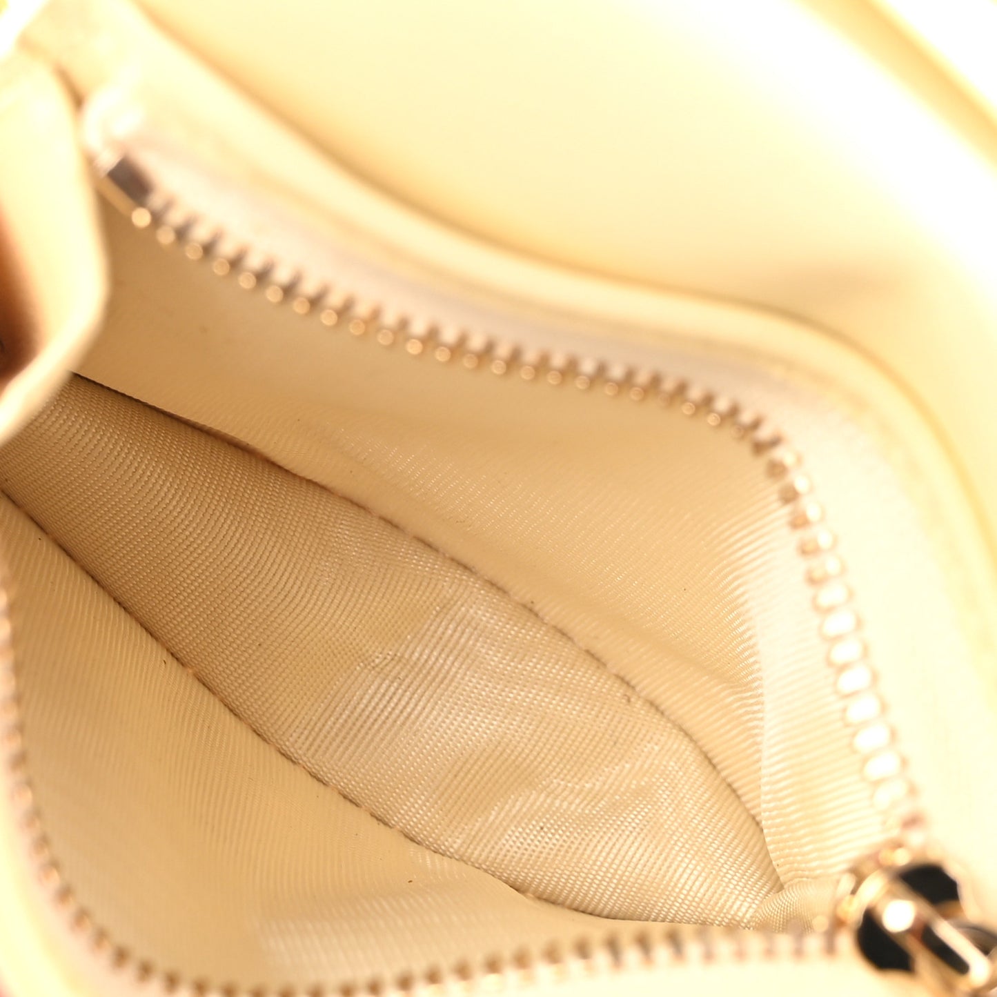 Lambskin Cannage Mini Lady Dior Wallet Soft Yellow