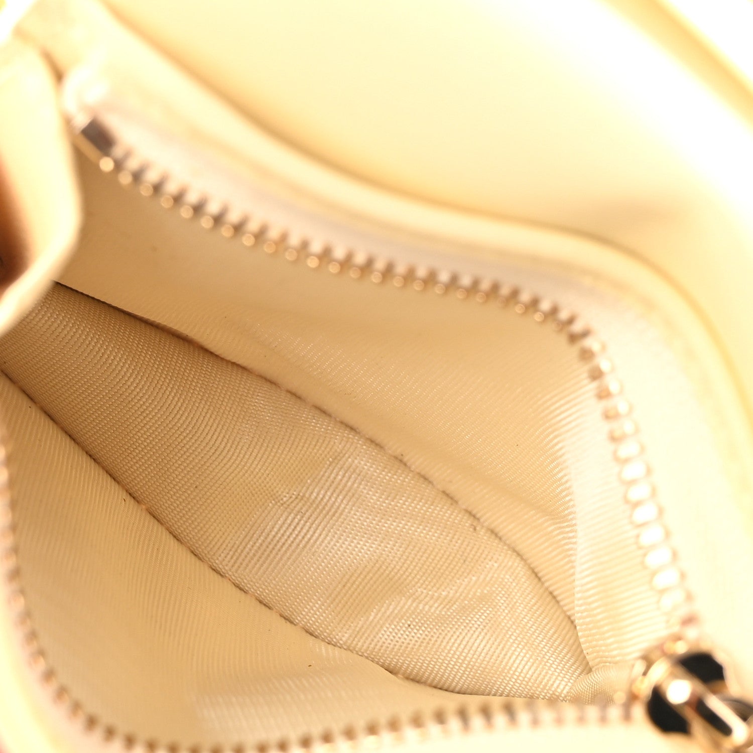 Christian Dior Lambskin Cannage Mini Lady Dior Wallet Soft Yellow 6 of 9