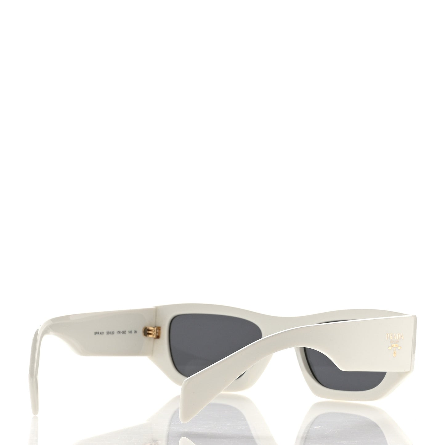 Acetate Pillow Sunglasses SPR A01 White