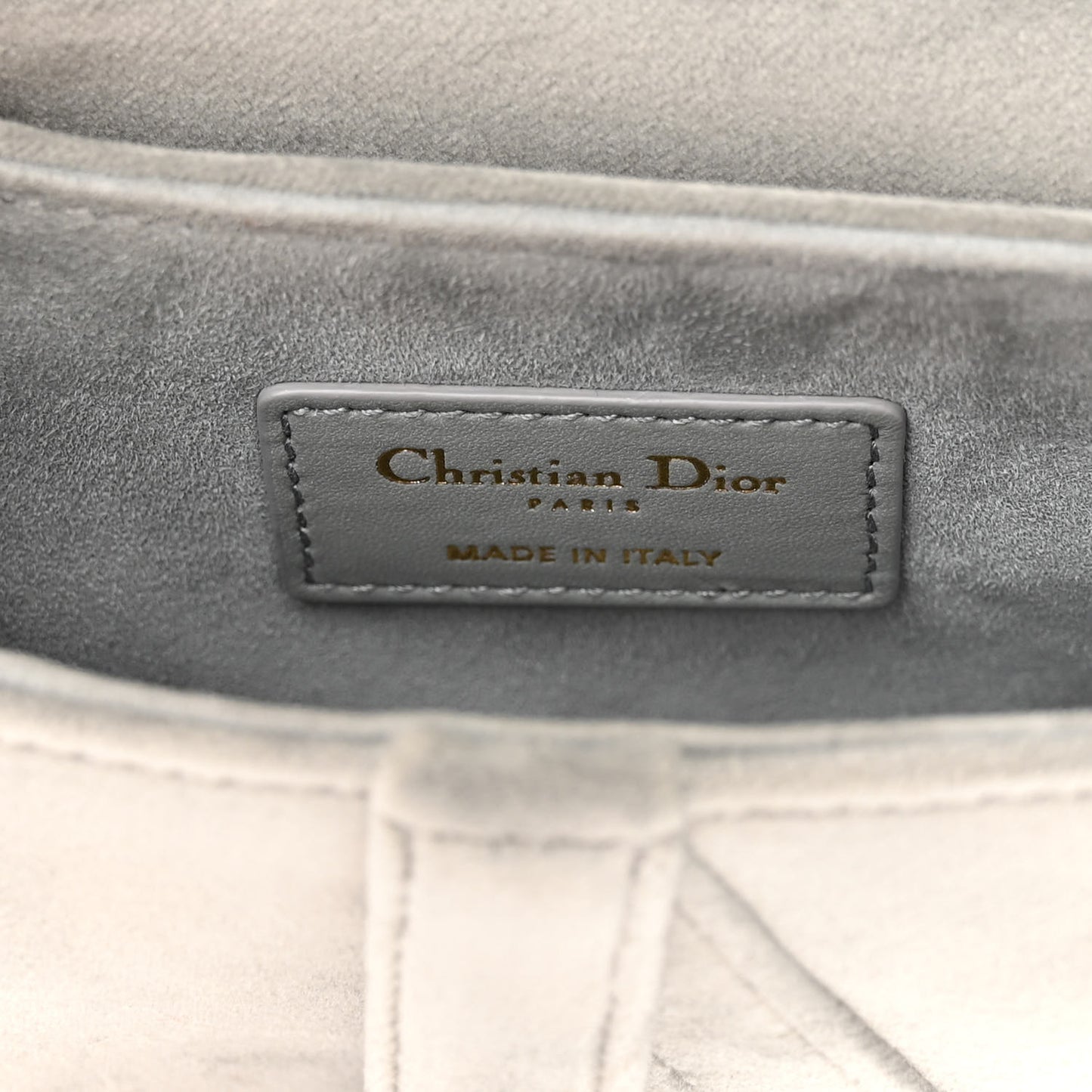Velvet Crystal Mini Saddle Bag Grey