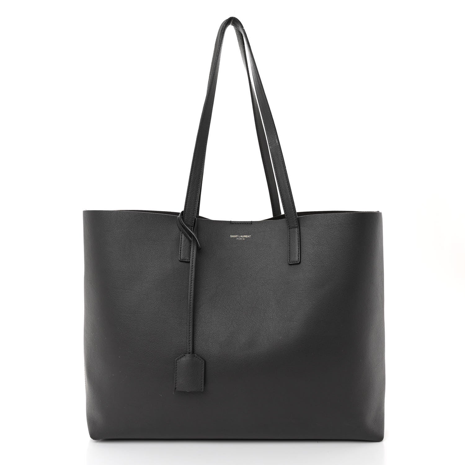 Saint Laurent Calfskin Large Shopping Tote Fog 3 of 11