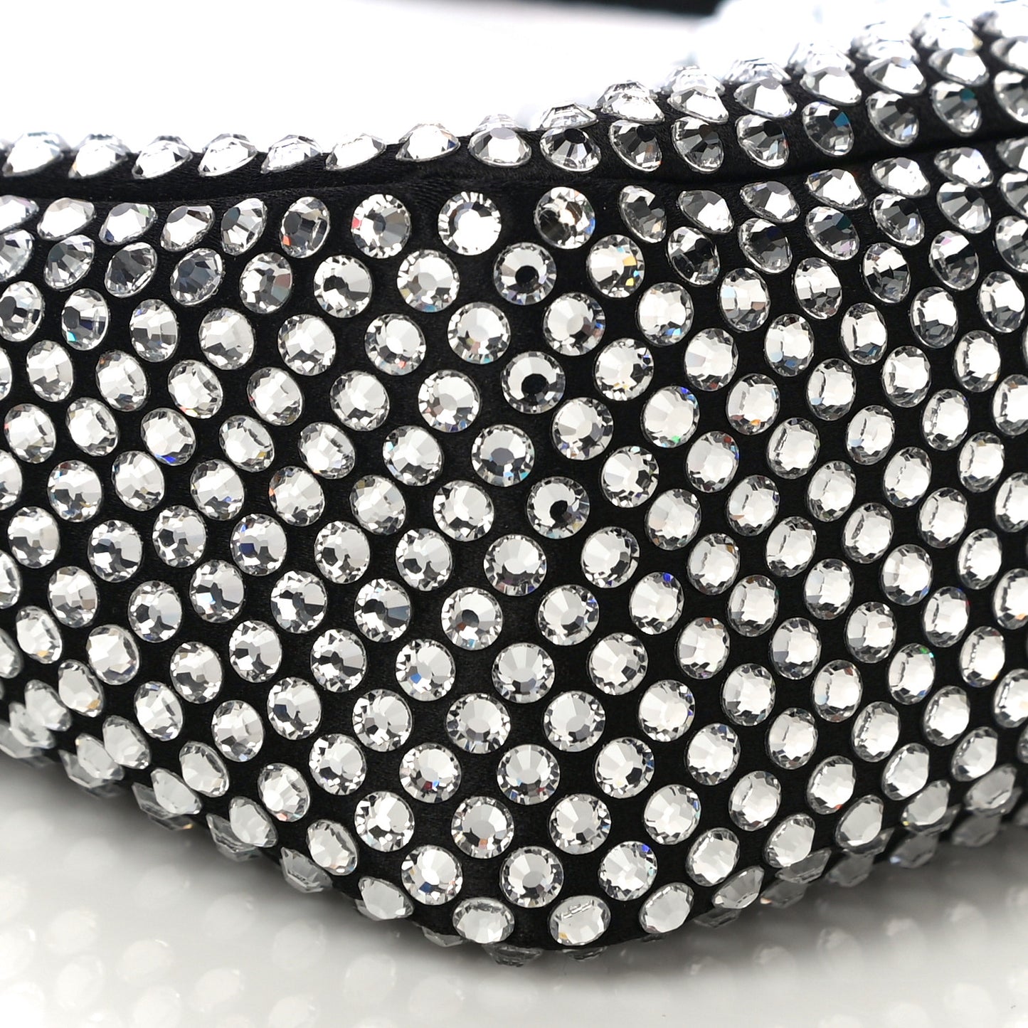 Satin Crystal Mini Re-Edition 2000 Bag Cristal