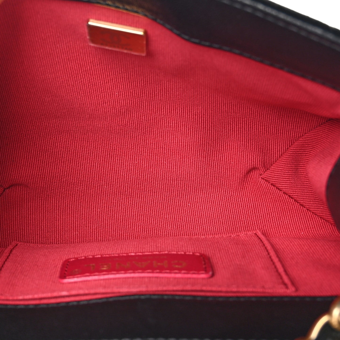 Velvet Strass Diamond Lock Flap Black