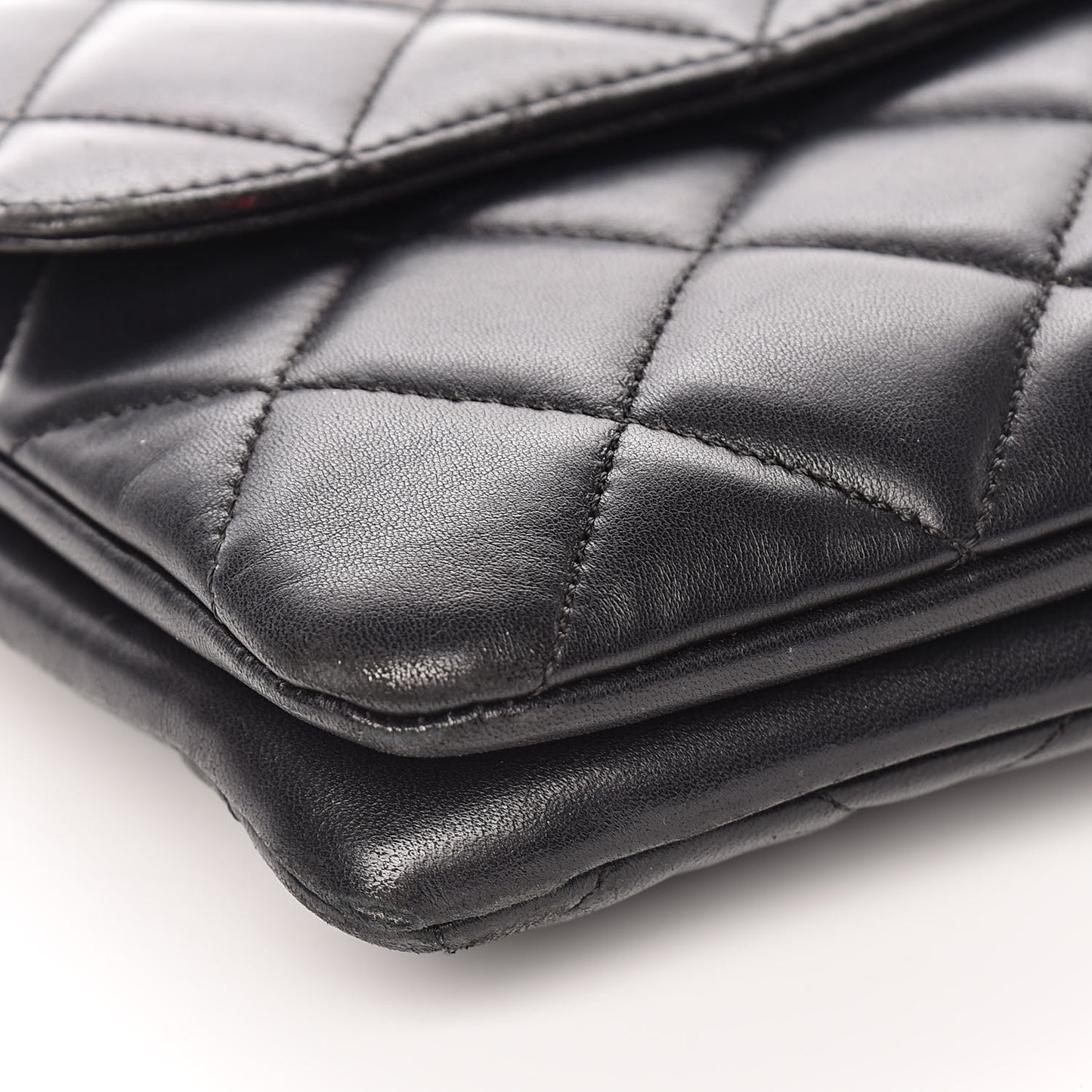 Lambskin Quilted Medium Trendy CC Flap Black