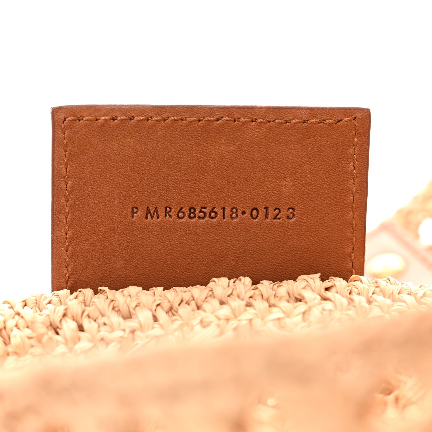 Raffia Calfskin Small Panier Tote Naturel