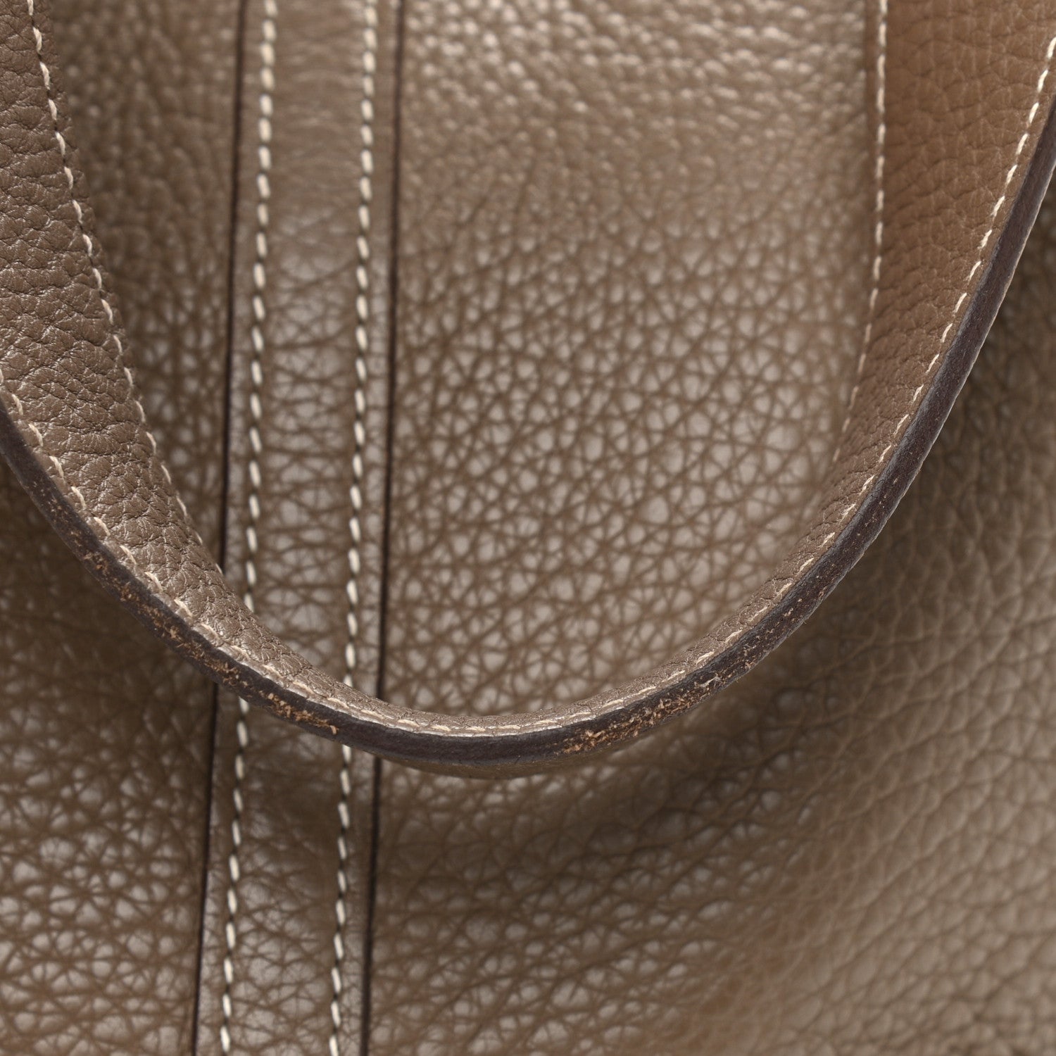 Hermes Taurillon Clemence Picotin 22 MM Etoupe 12 of 13