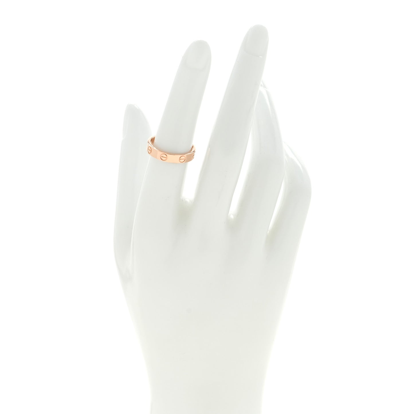 18K Pink Gold 3.5mm LOVE Wedding Band Ring 52 6