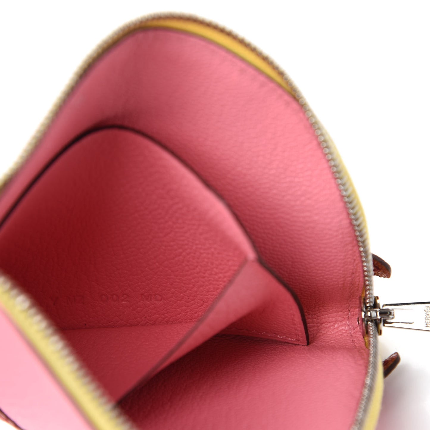 Chevre Mysore Paddock Change Purse Rose Confetti Brique