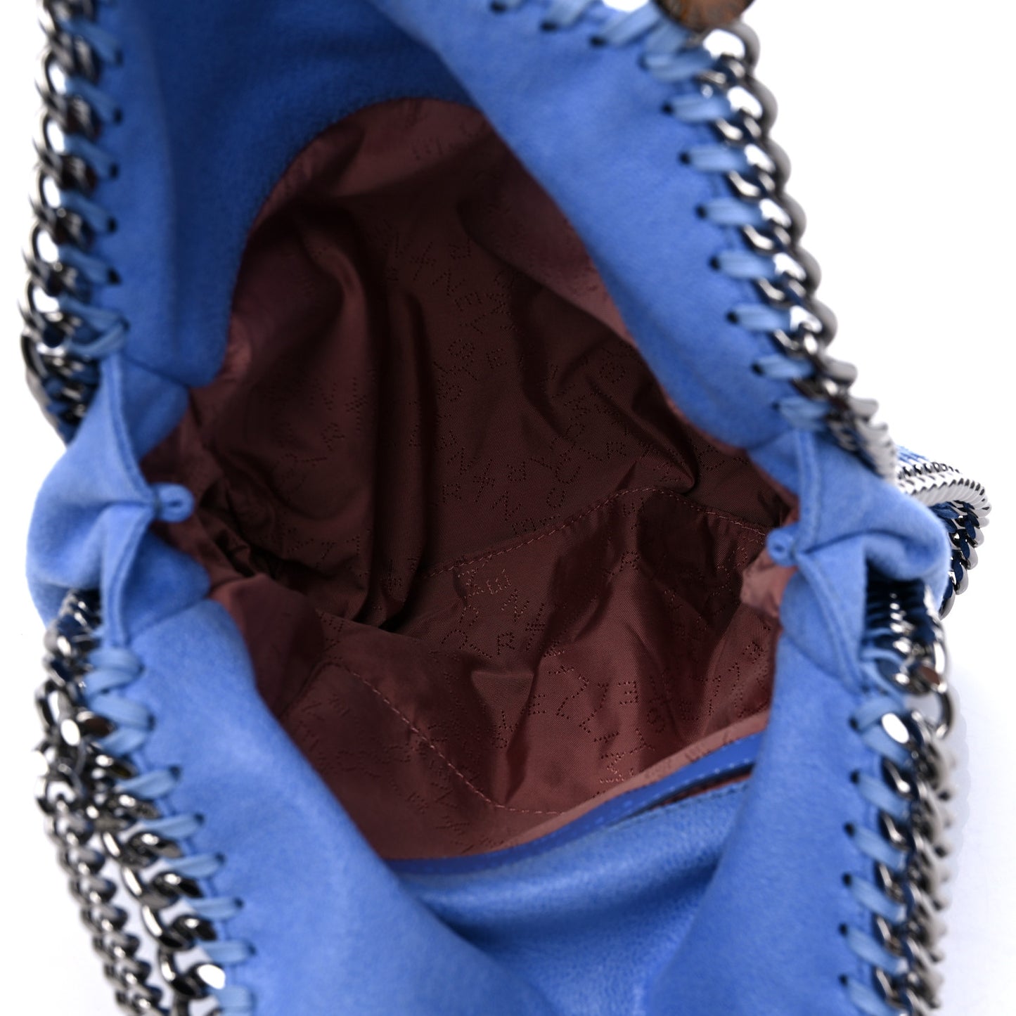 Shaggy Deer Mini Falabella Fold Over Tote Bright Blue