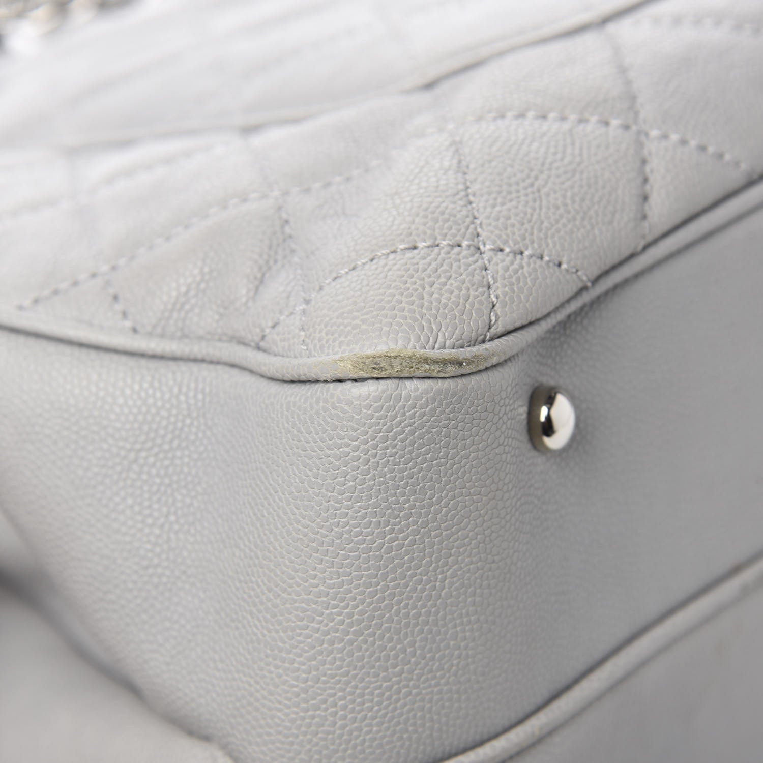 Chanel Caviar Quilted Large Urban Companion Top Handle Shopping Tote Grey 14 of 16