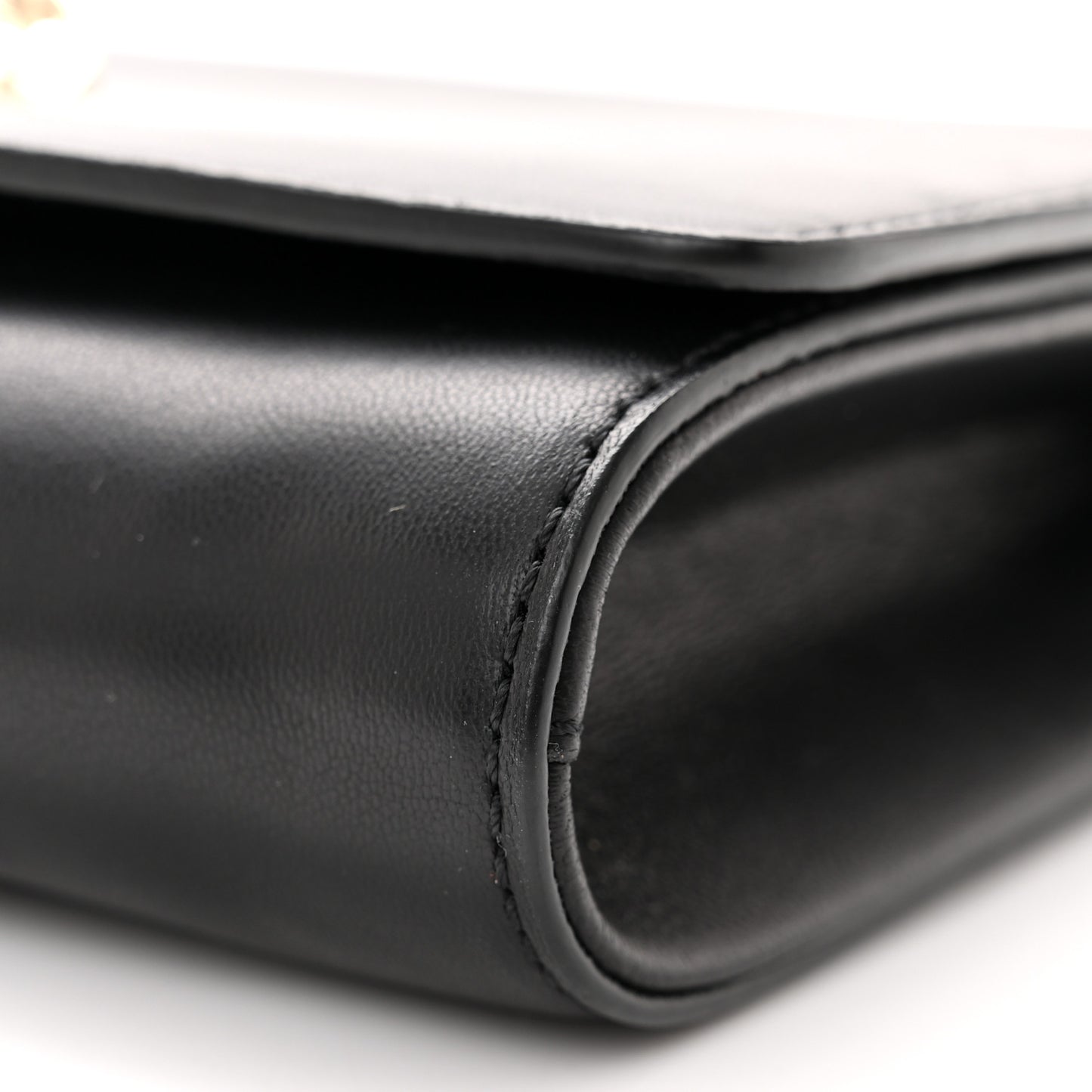 Vitello Palazzo Medusa Evening Clutch Bag Black