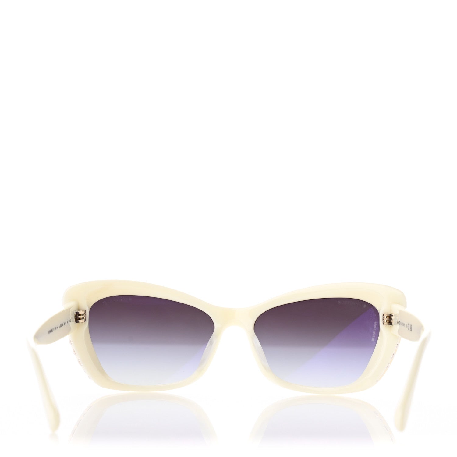 Chanel Acetate Pearl Cat Eye CC Sunglasses 5481-H-A White 8 of 9