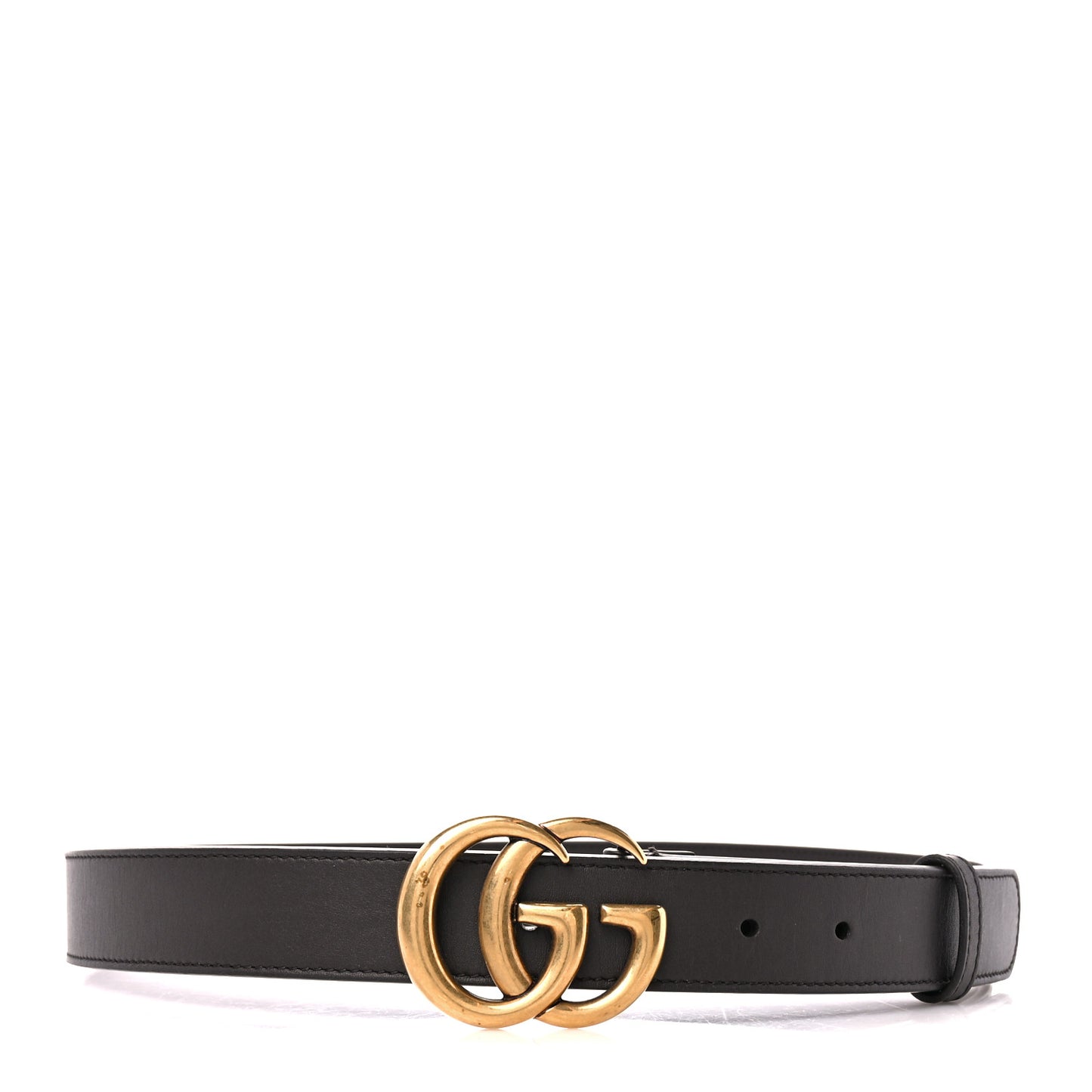 Moon Calfskin Double G 30mm Belt 80 32 Dark Cocoa
