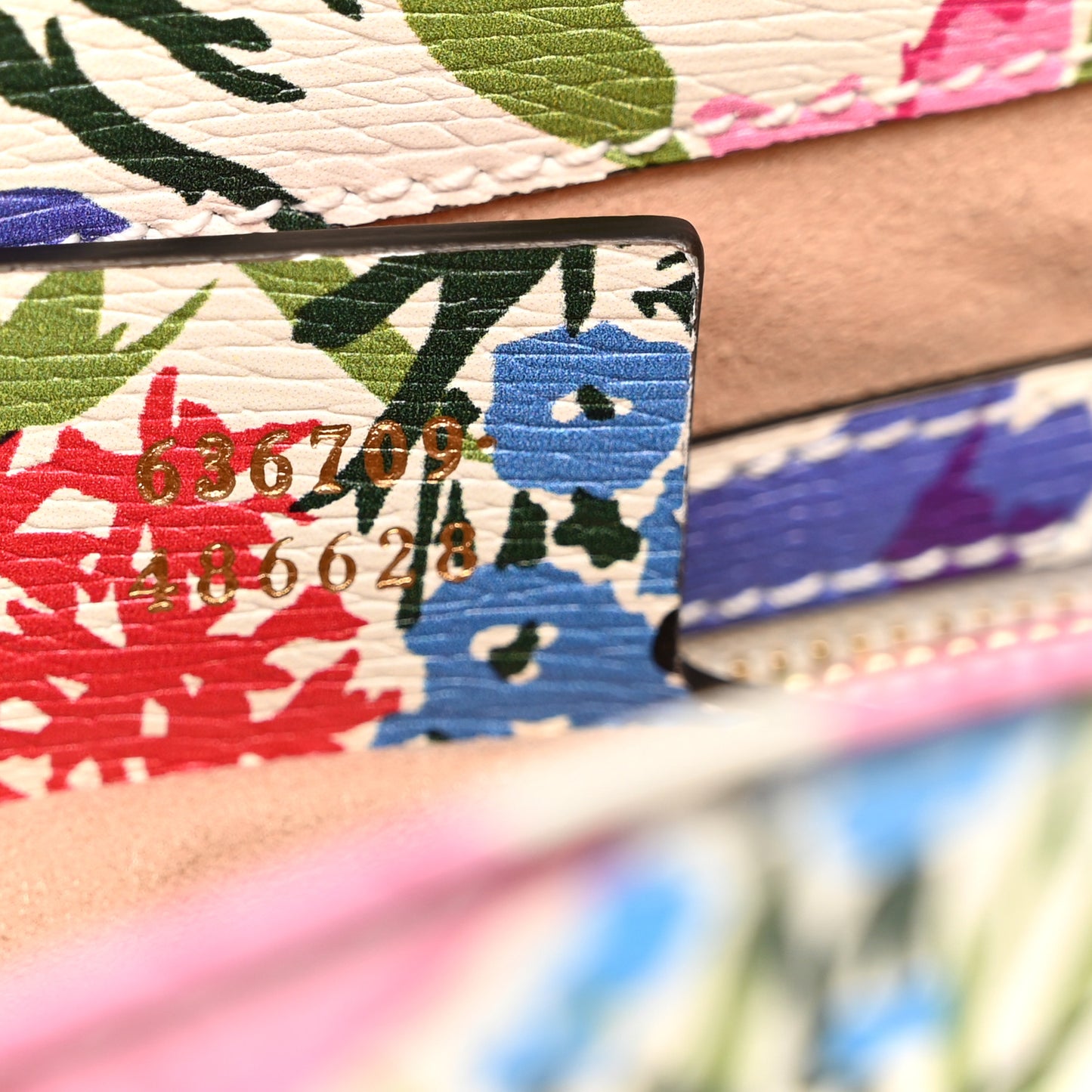 X KEN SCOTT New Shangai Calfskin Jardin D'Avril Floral Print Small Jackie 1961 Hobo Ivory Pink