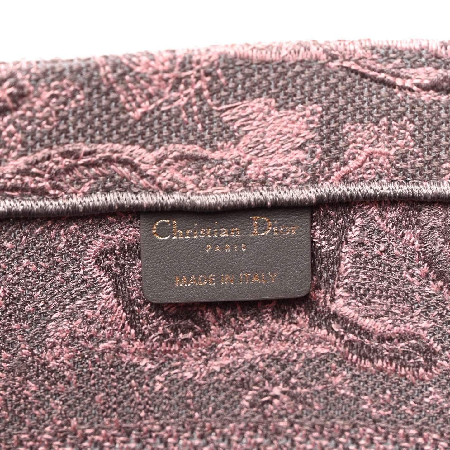 Canvas Embroidered Medium Dioriviera Toile De Jouy Book Tote Pink Grey