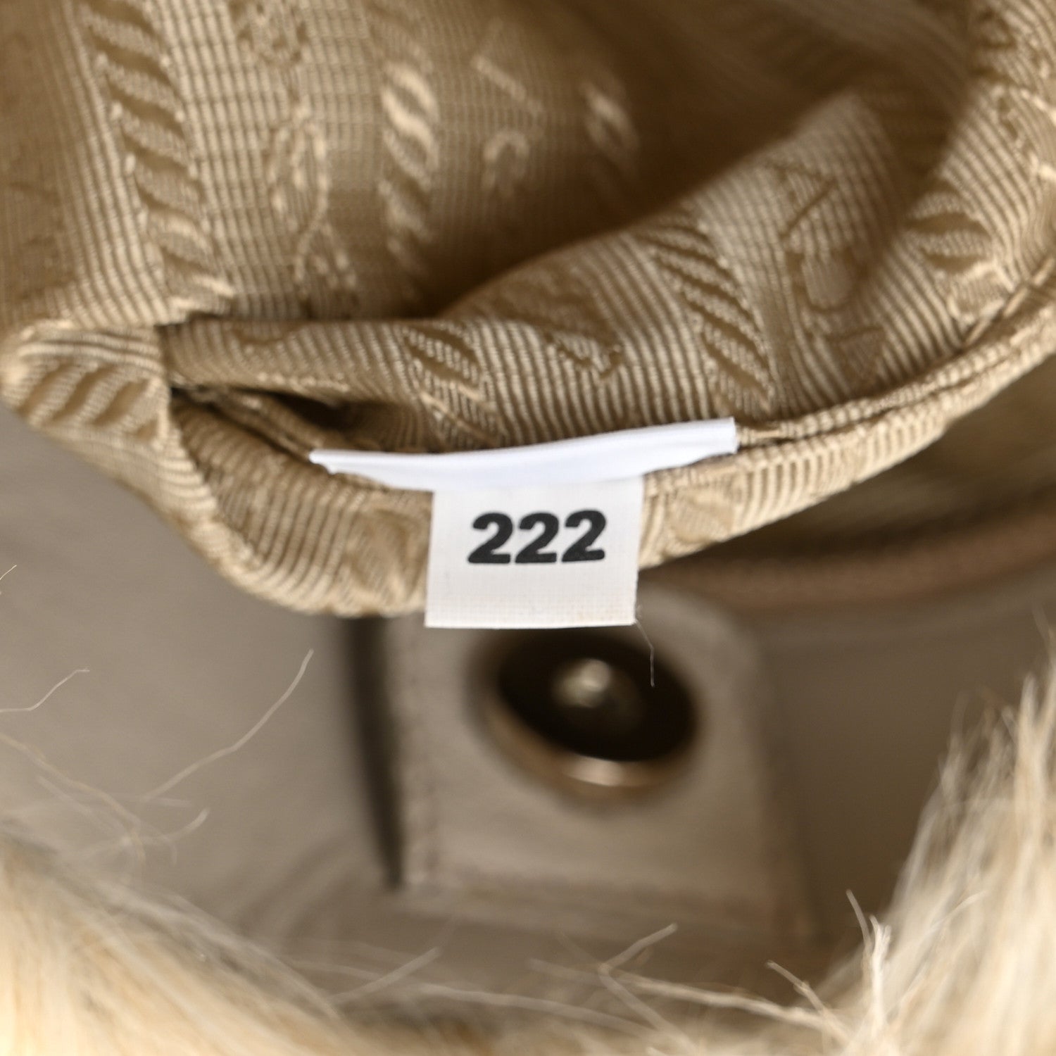 Prada Eco Lapin Faux Fur Large Tote Cipria 8 of 11