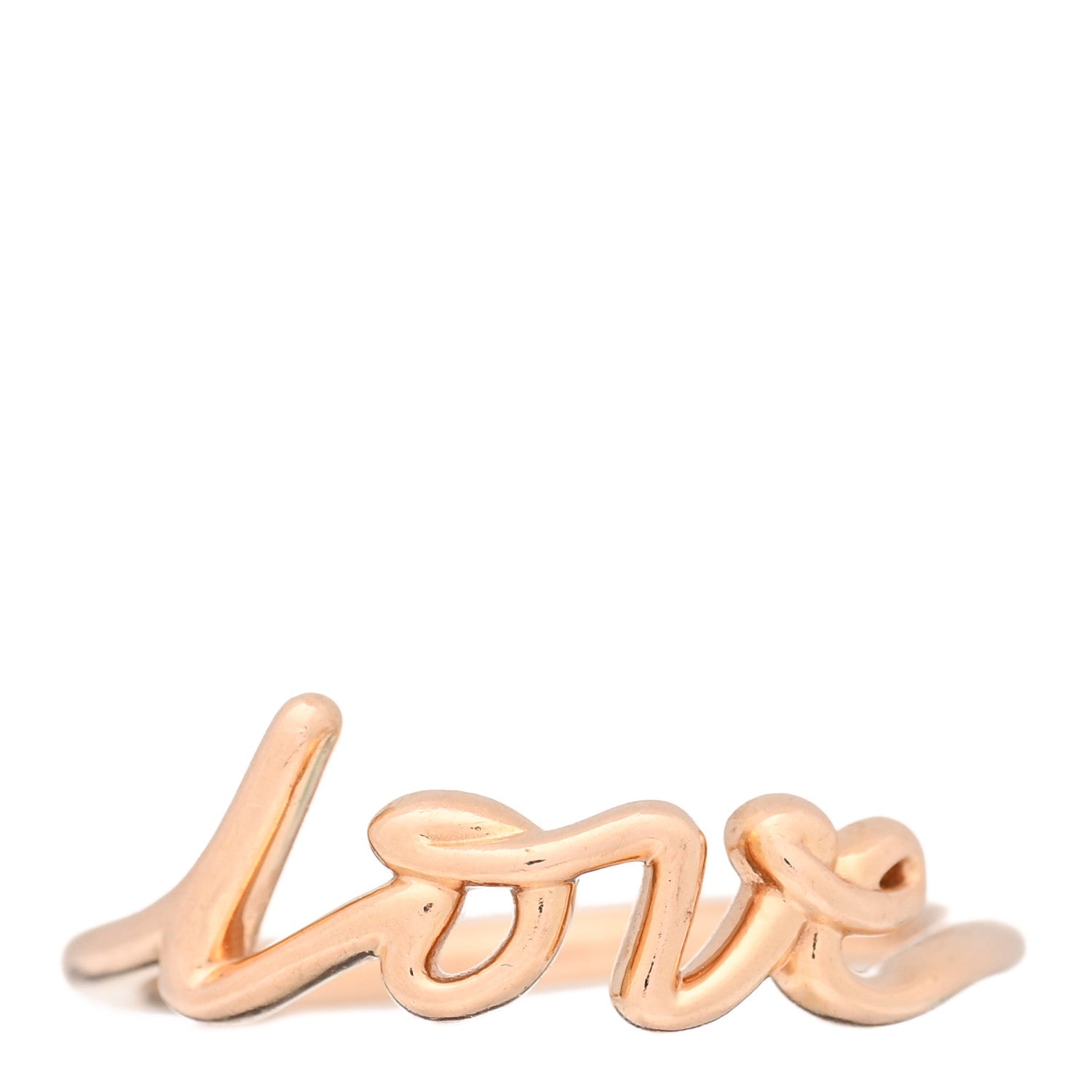 Tiffany 18K Rose Gold Mini Paloma's Graffiti Love Ring 49 5