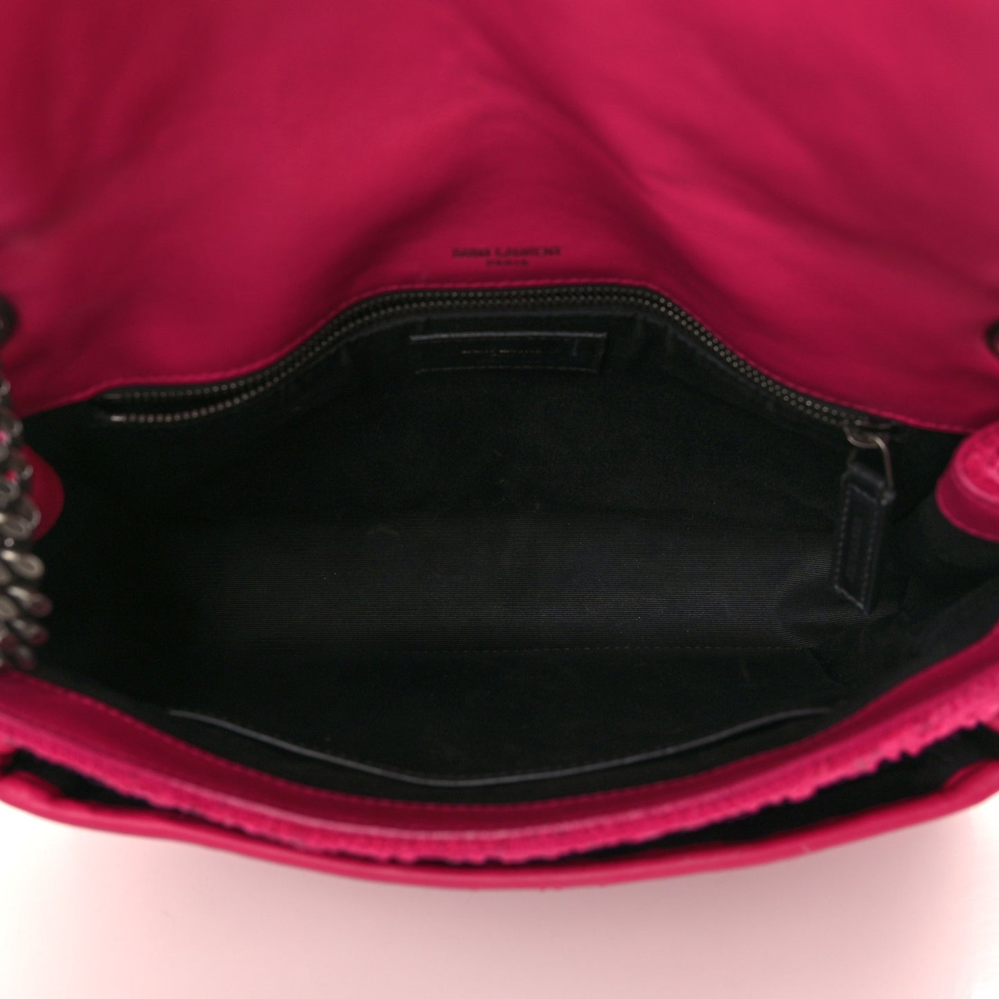 Boucle Tweed Monogram Medium Niki Chain Satchel Pink