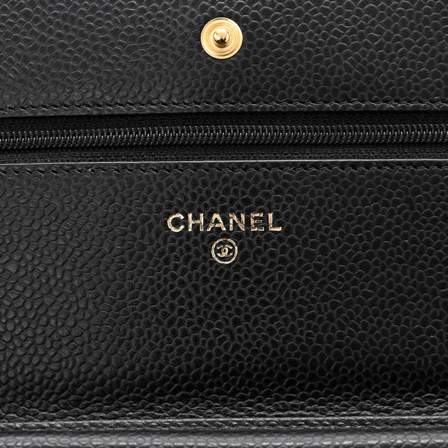 Chanel Caviar Quilted Wallet on Chain WOC Black 6 of 13