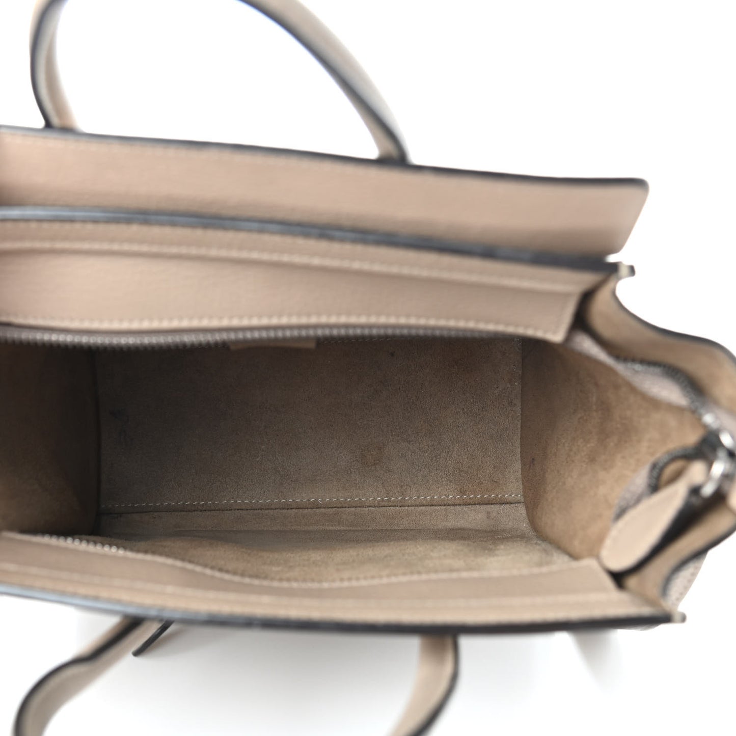 Drummed Calfskin Nano Luggage Dune