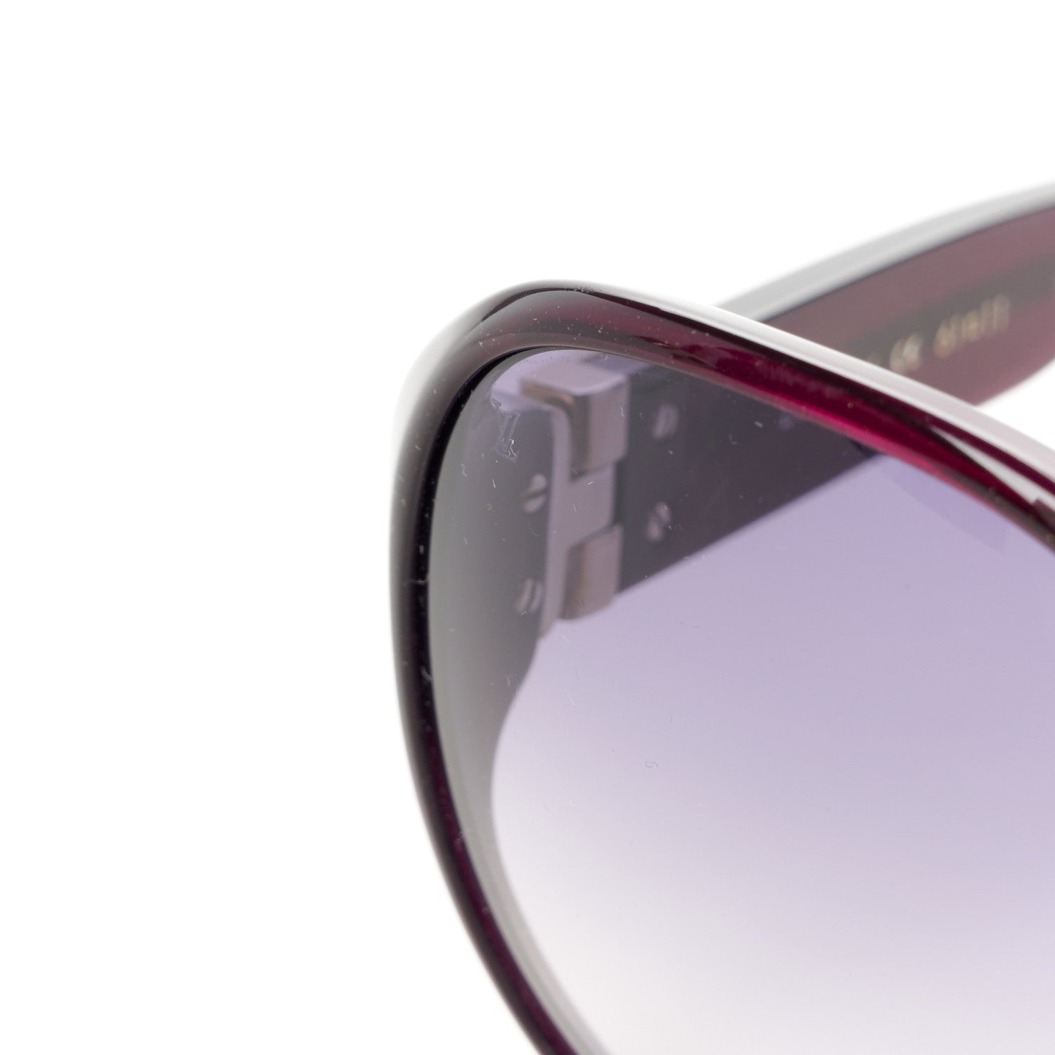 Louis Vuitton Acetate Oversized Sunglasses Z0270W Purple Glitter 8 of 9
