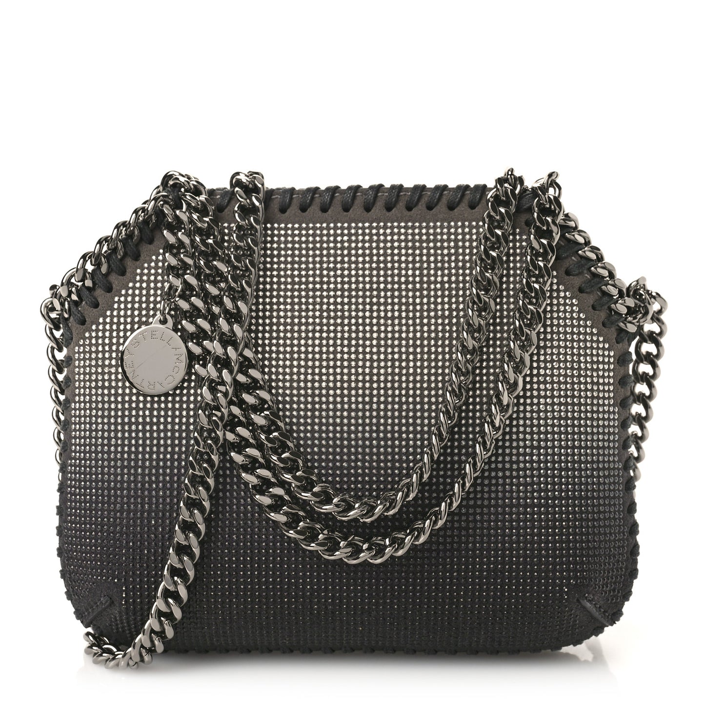 Crystal Mini Falabella Crossbody Bag Grey