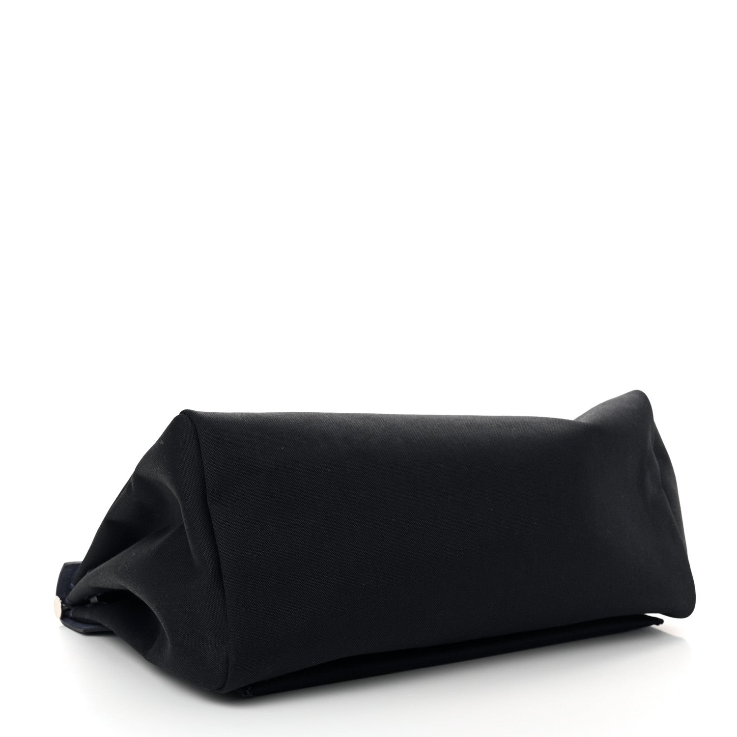 Hermes Military Toile Vache Hunter Herbag Zip Retourne Cabine Bag Black Bleu Marine 5 of 13