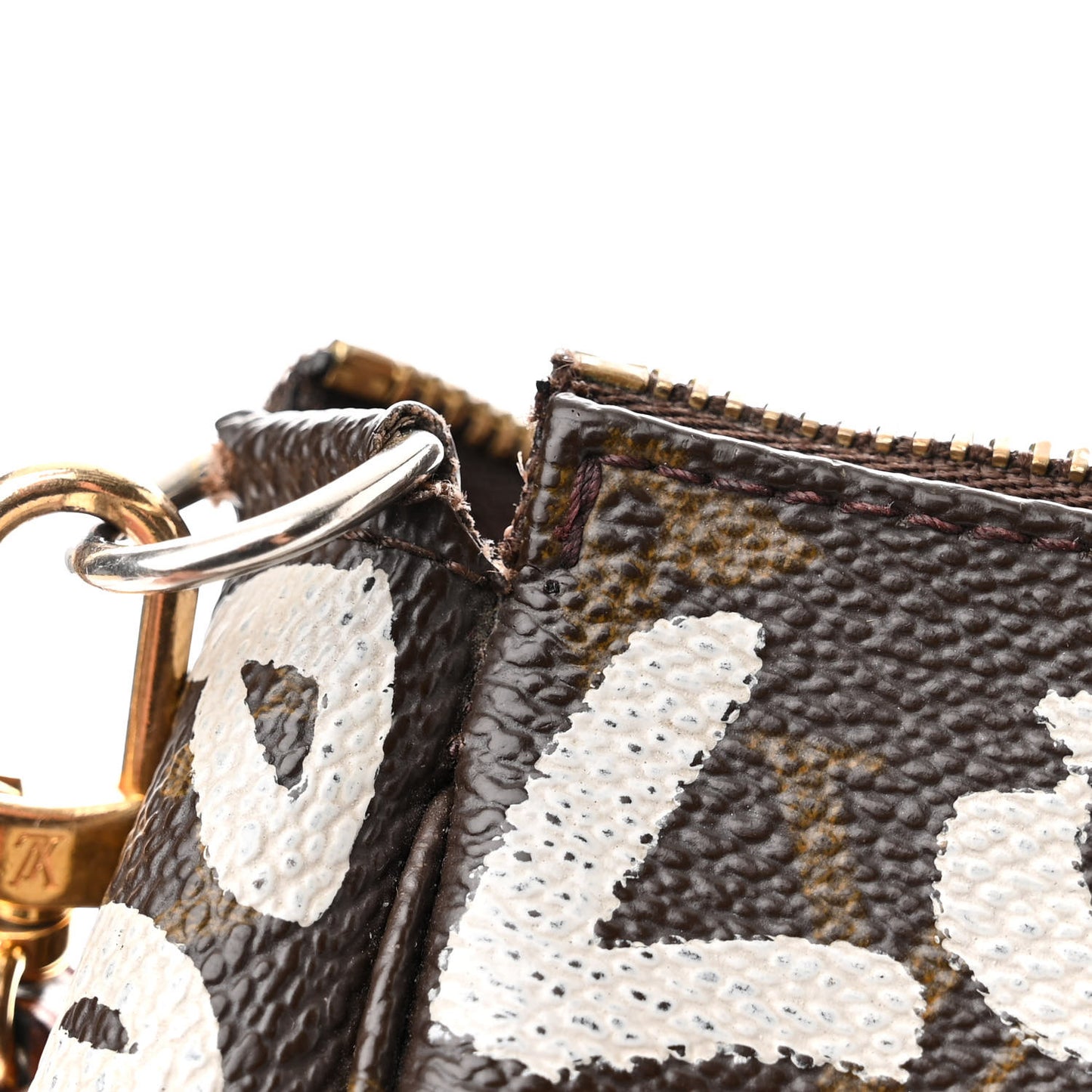 Monogram Graffiti Pochette Accessories Silver