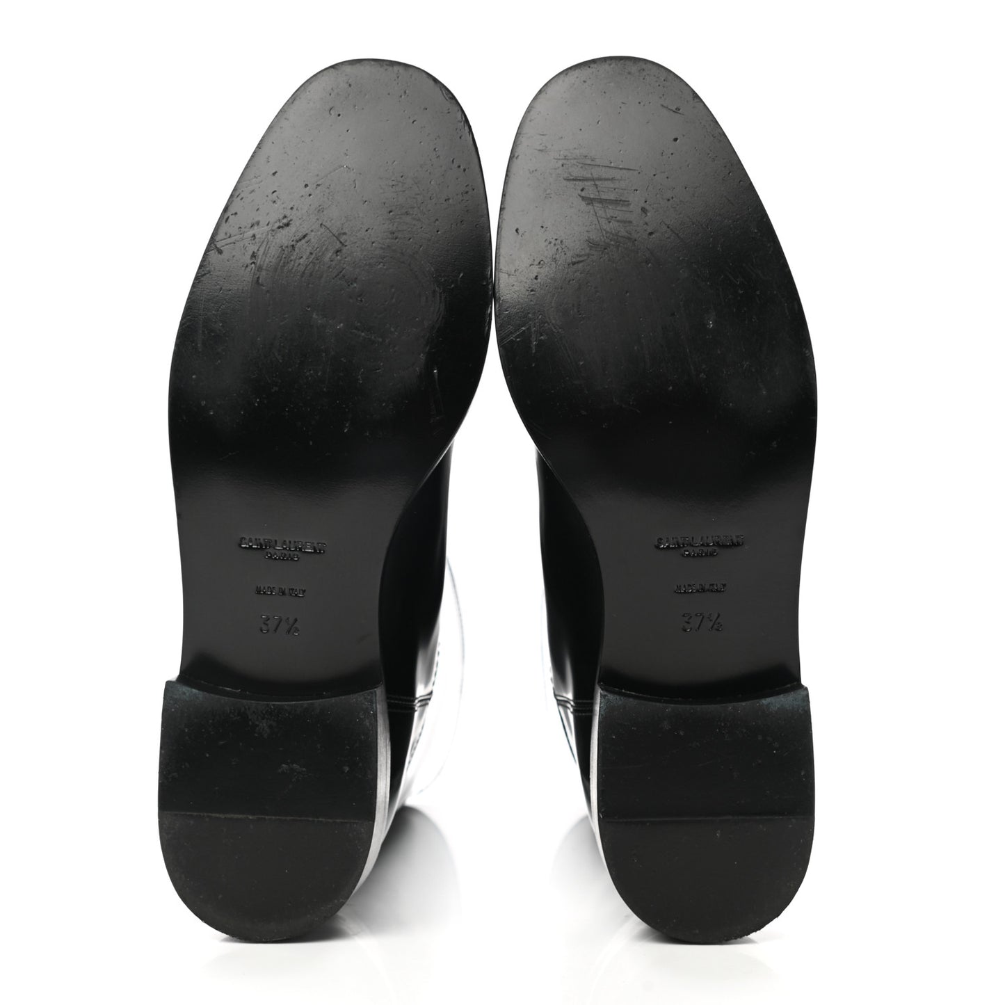 Patent Matte Calfskin Master Ankle Boots 37.5 Black