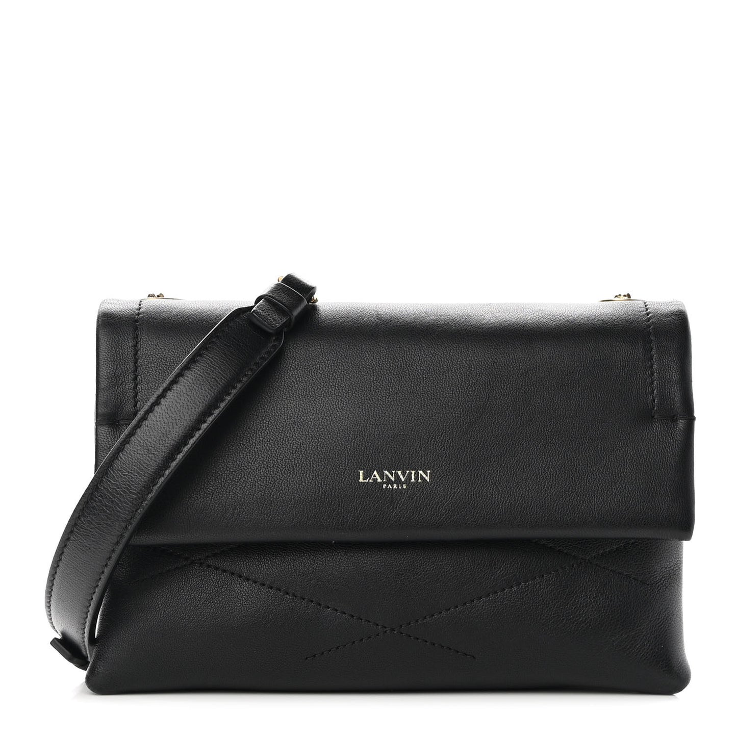 Lambskin Quilted Mini Sugar Flap Shoulder Bag Black