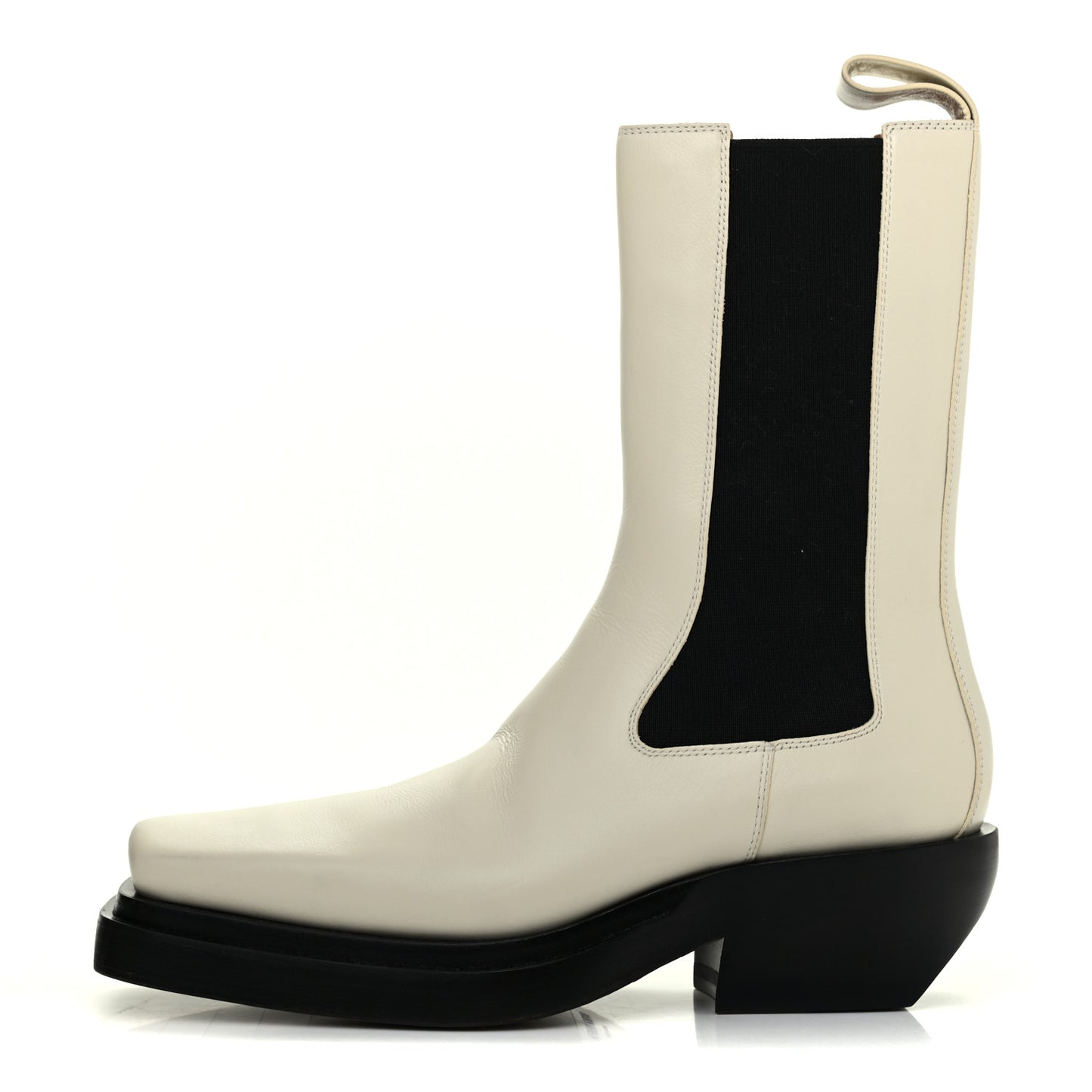 Calfskin Lean Mid-Calf Boots 37.5 Wax