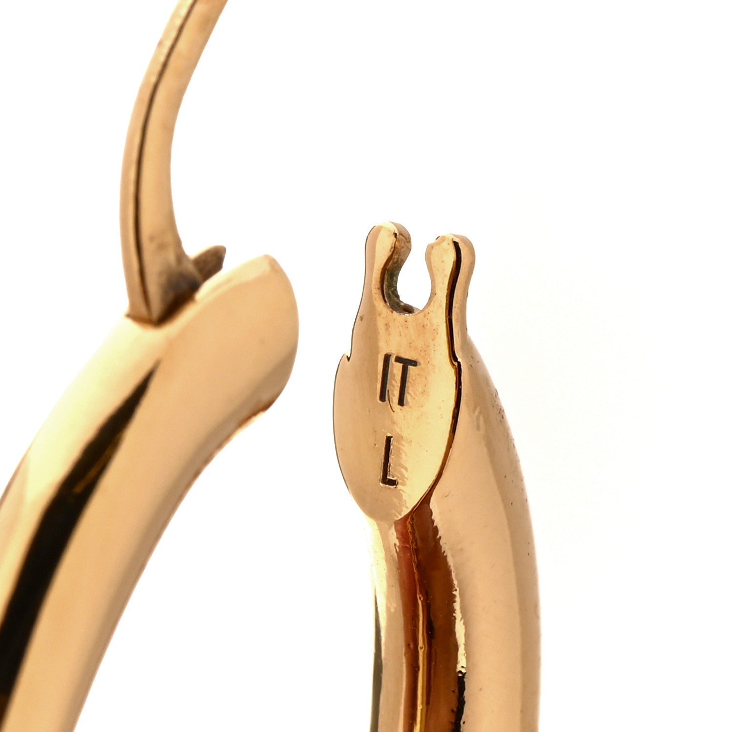 Louis Vuitton Metal Fall In Love Hoop Earrings GM Gold 4 of 5