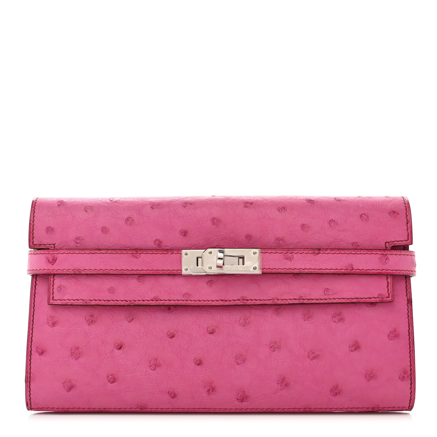 HERMES　OSTRICH　長財布 Hermes Ostrich Kelly Longue Wallet Fuchsia 1185239 – FASHIONPHILE