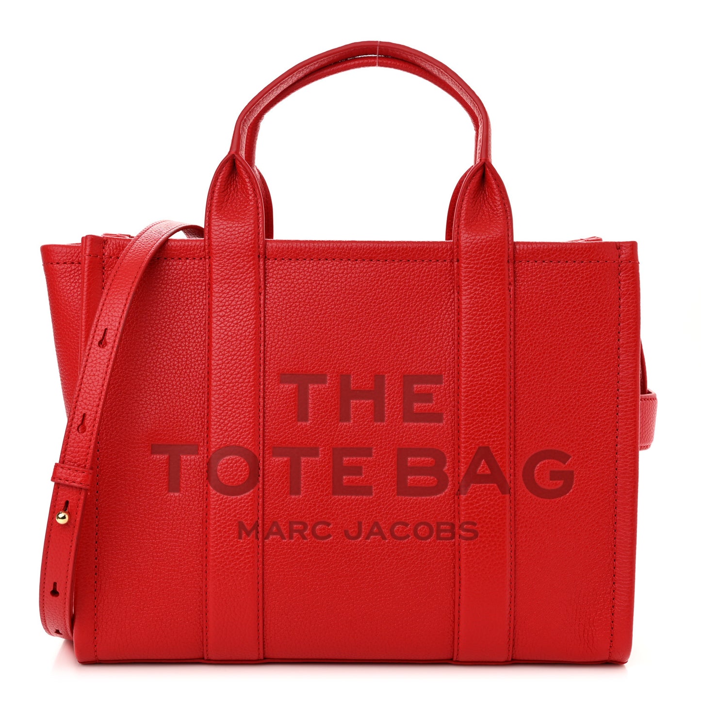 Grained Calfskin Medium The Tote Bag True Red