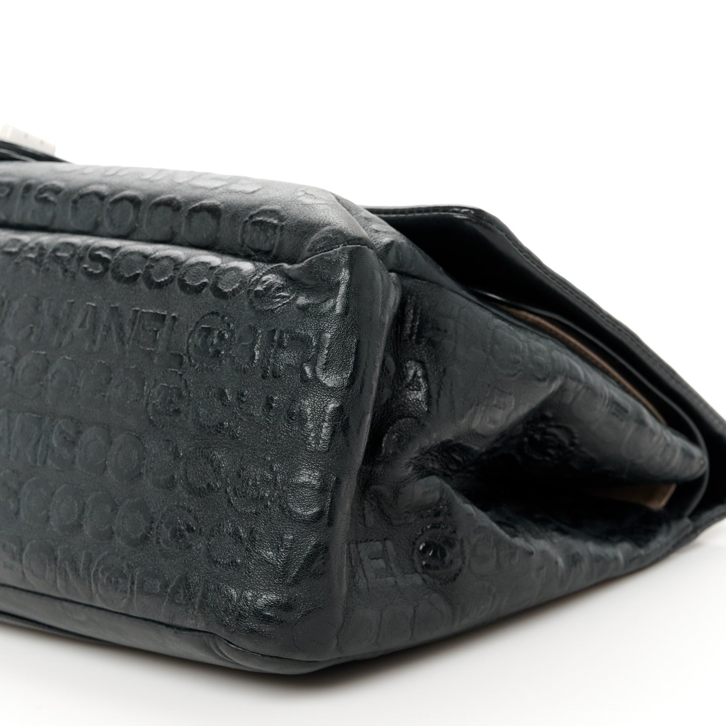 Calfskin Unlimited Jumbo Double Flap Black