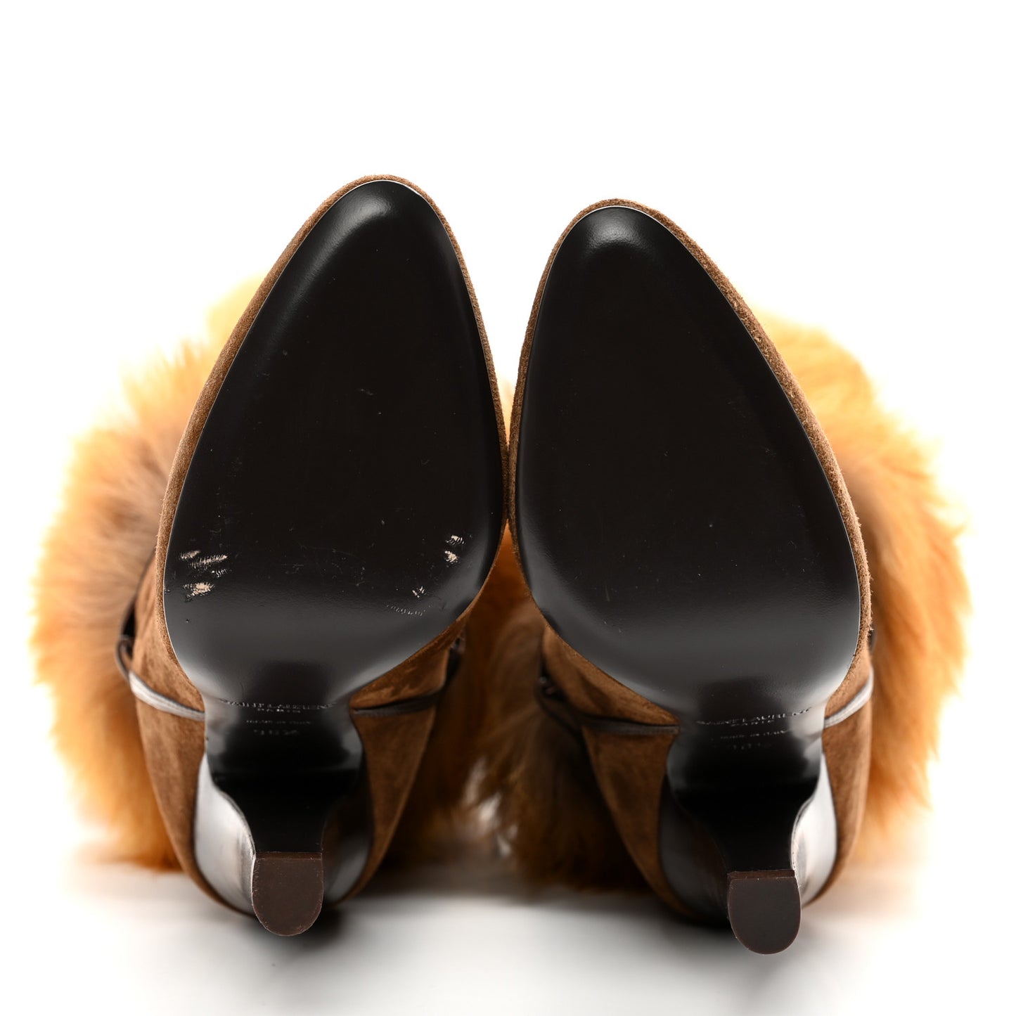 Suede Faux Fur Jokull 105 Over The Knee Boots 36.5 Brown