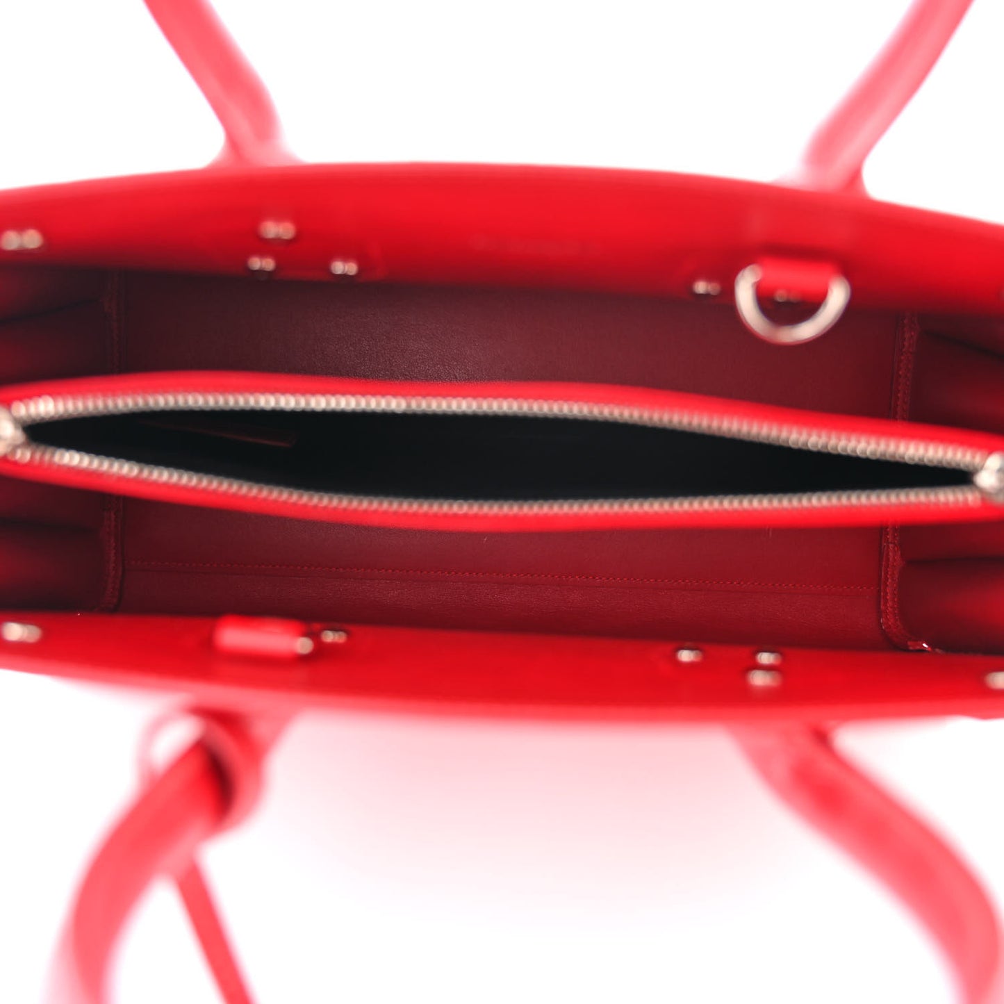 Calfskin Crocodile Embossed Small Sac de Jour Eros Red