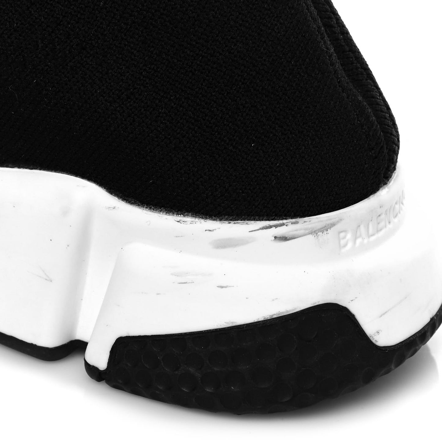 Neoprene Knit Womens Speed Sneakers 37 Black White