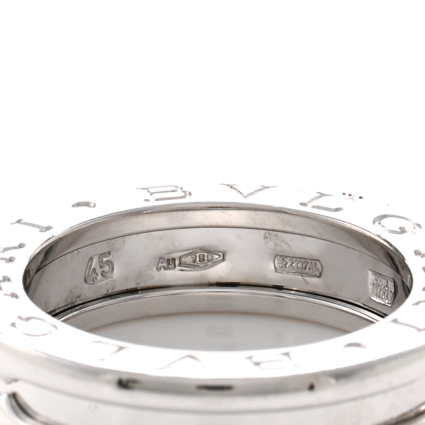 18K White Gold B.Zero1 One-Band Ring 45 3.25