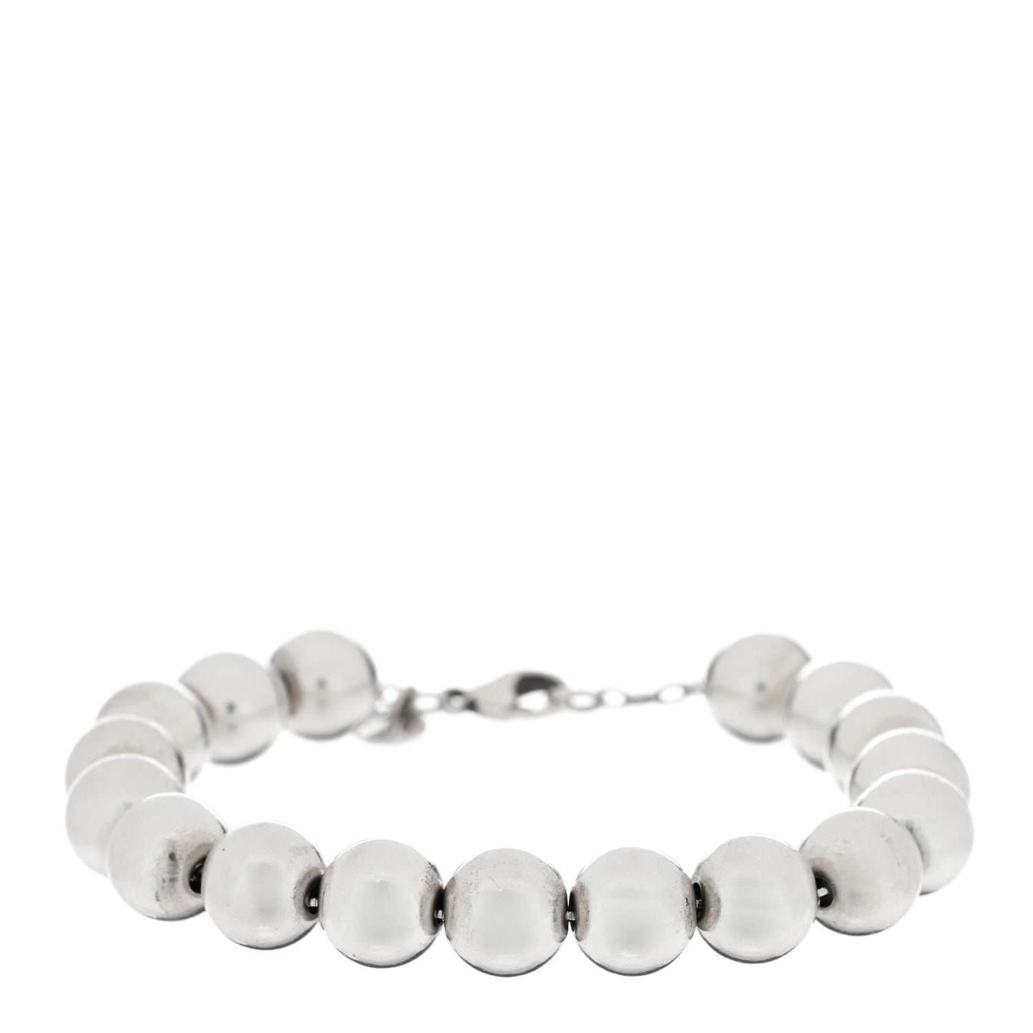 Tiffany Sterling Silver 10mm HardWear Ball Bracelet 1 of 3