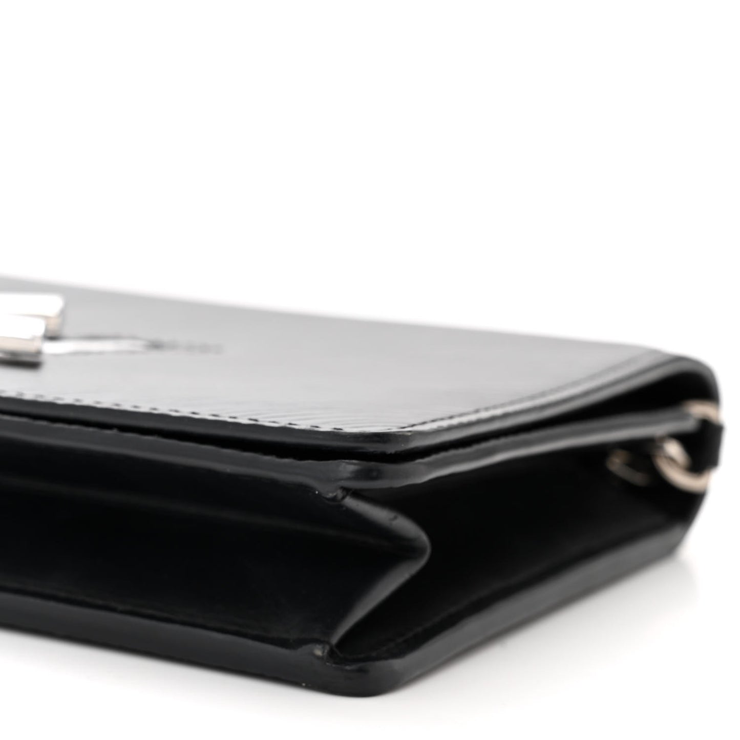 Epi Twist Belt Chain Wallet Black